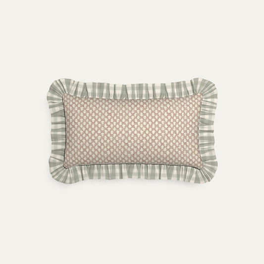 Quinn Mushroom Printed Cotton Throw Pillow