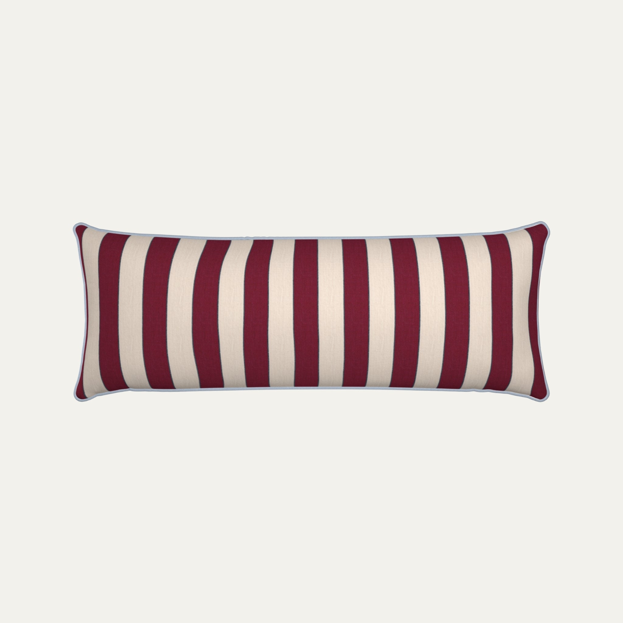 Florence Bordeaux Printed Linen Throw Pillow