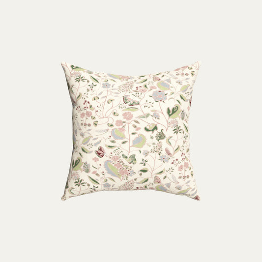 Gemma Rose Printed Linen Throw Pillow