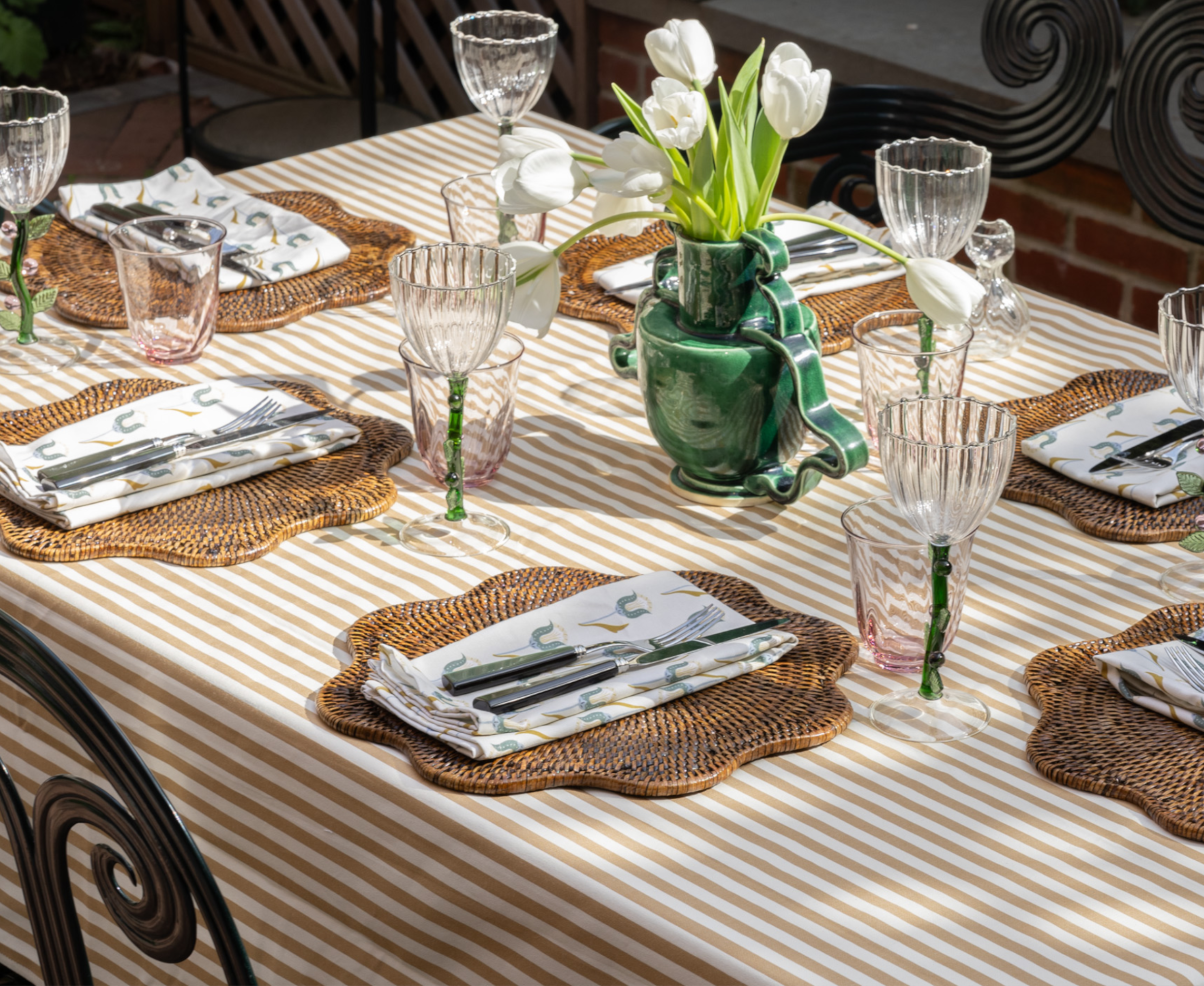 Louisa Camel Tablecloth - Thumbnail 4