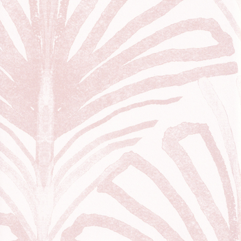 Rose Pink Palm Printed Wallpaper Swatch