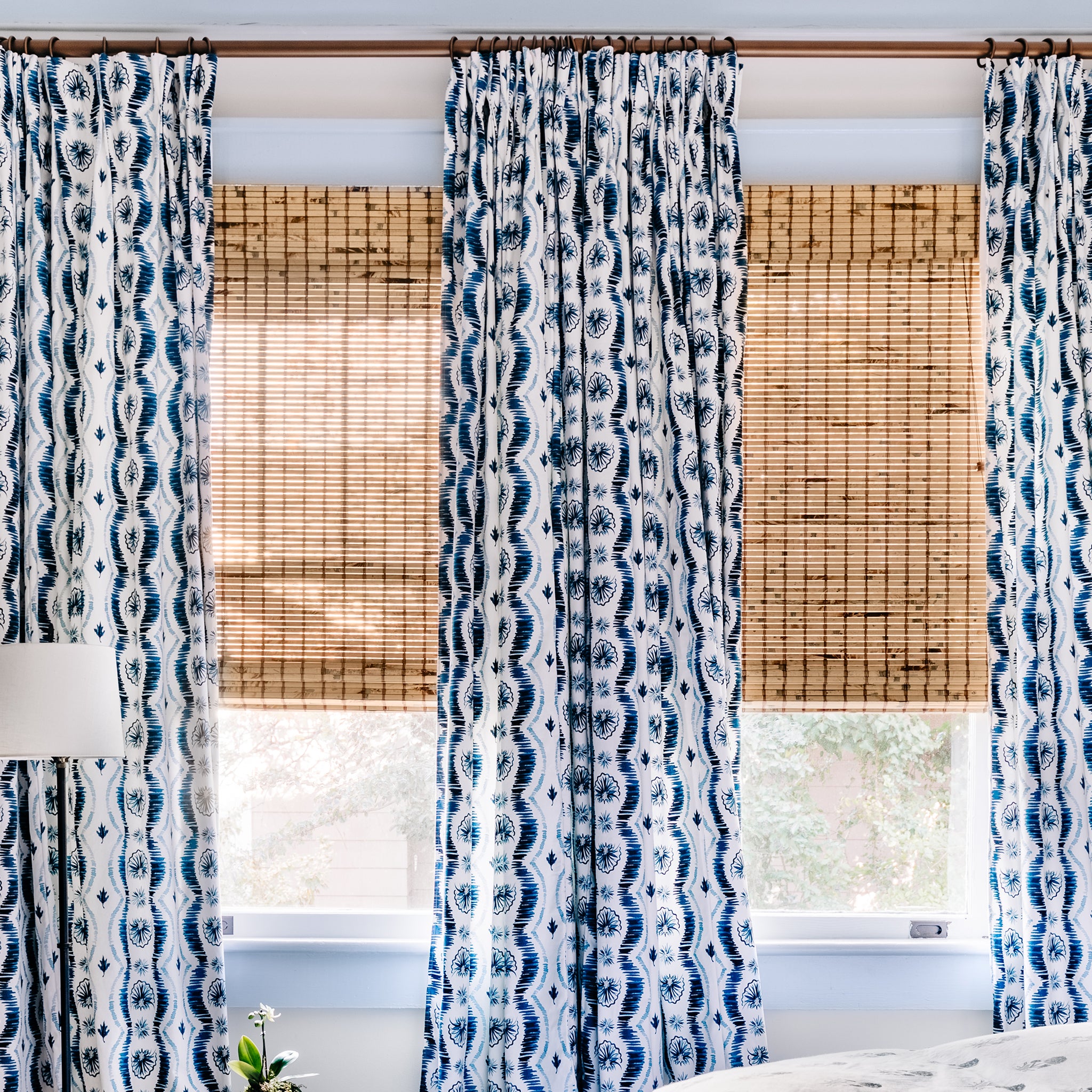 FEATURED: Photo by Dorothy Shain. Shown in Pinch Pleat / Blackout.