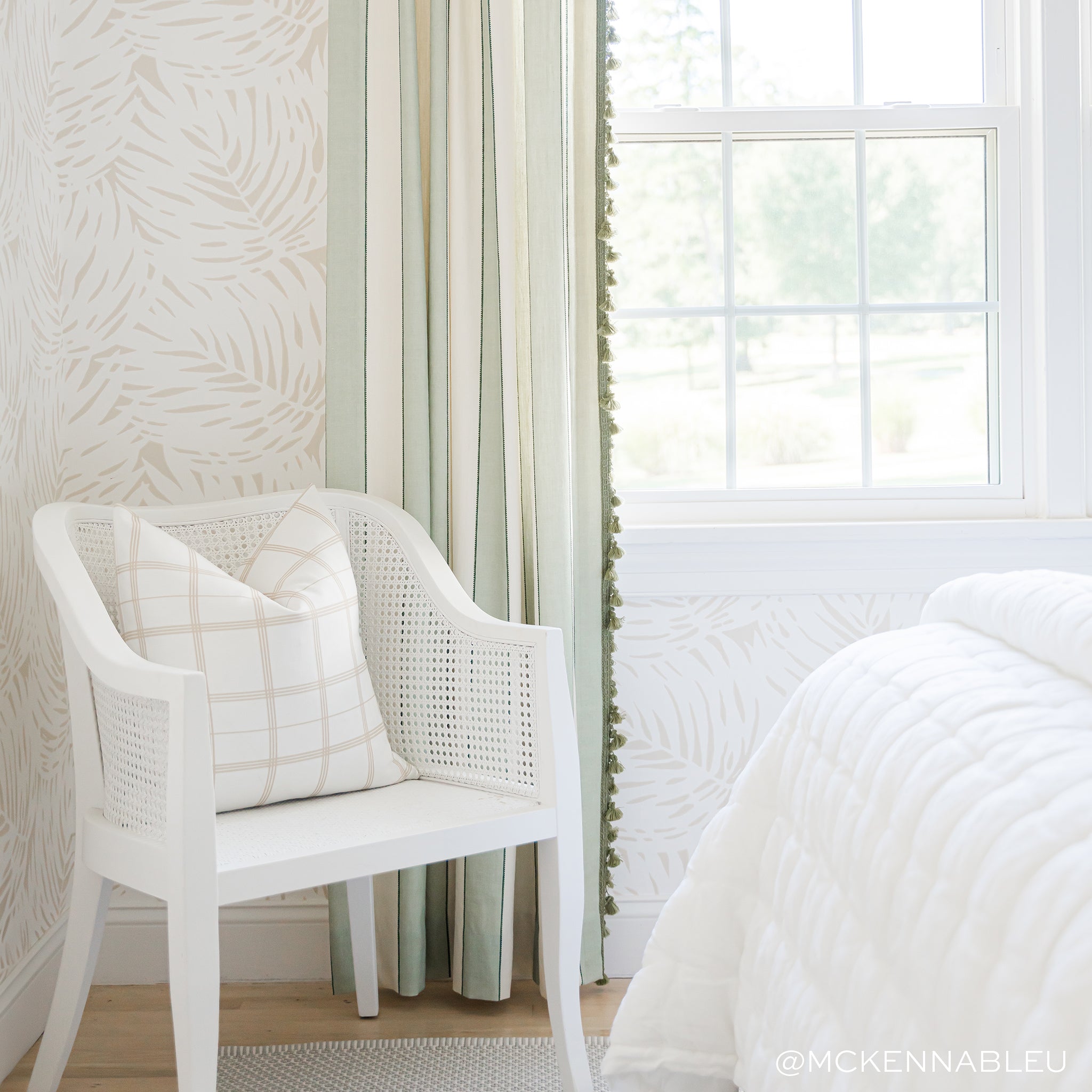 UGC Curtain PrintedLinen Florence Eucalyptus mckennableu 1