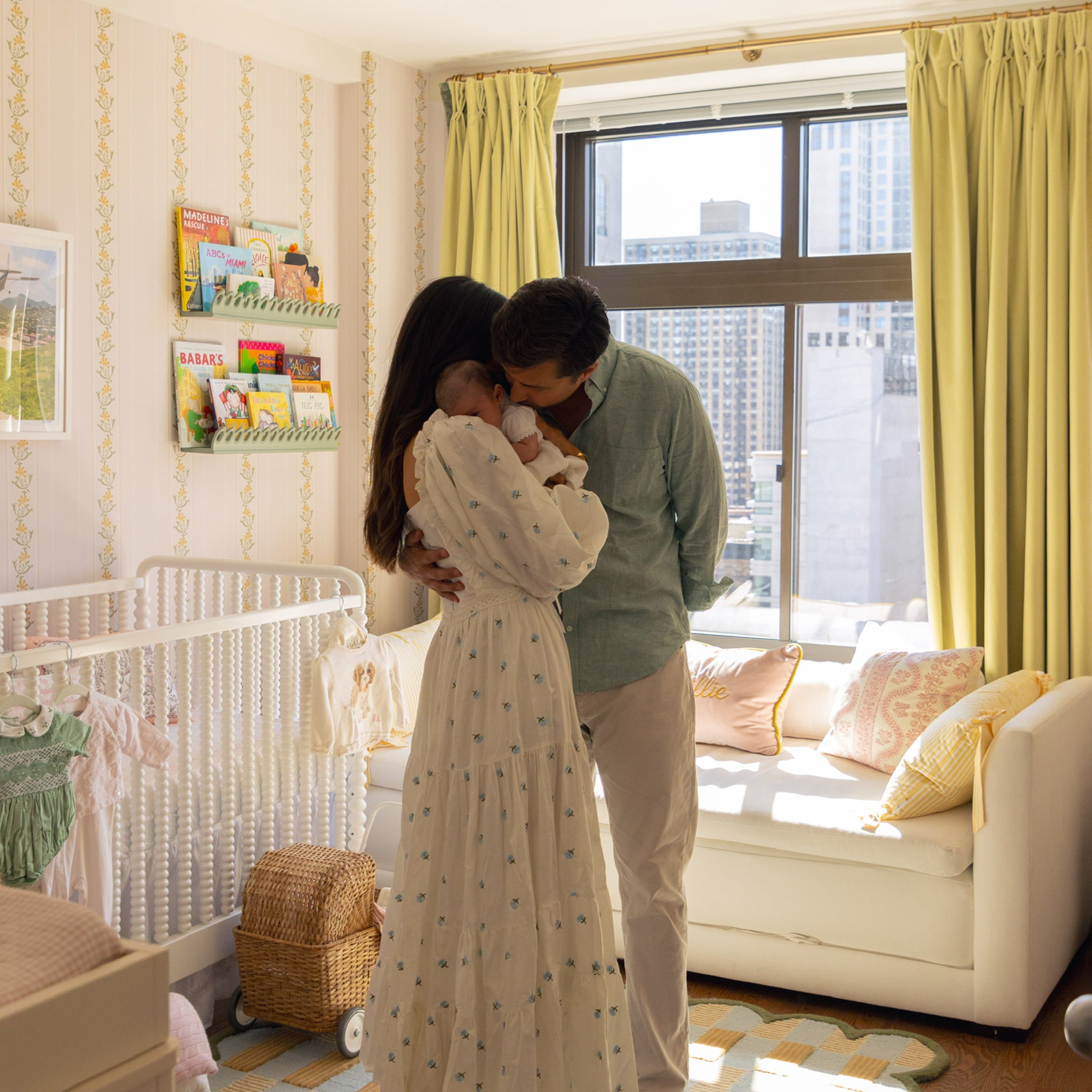 Pear Velvet Ring Top Custom Curtain - Thumbnail 3