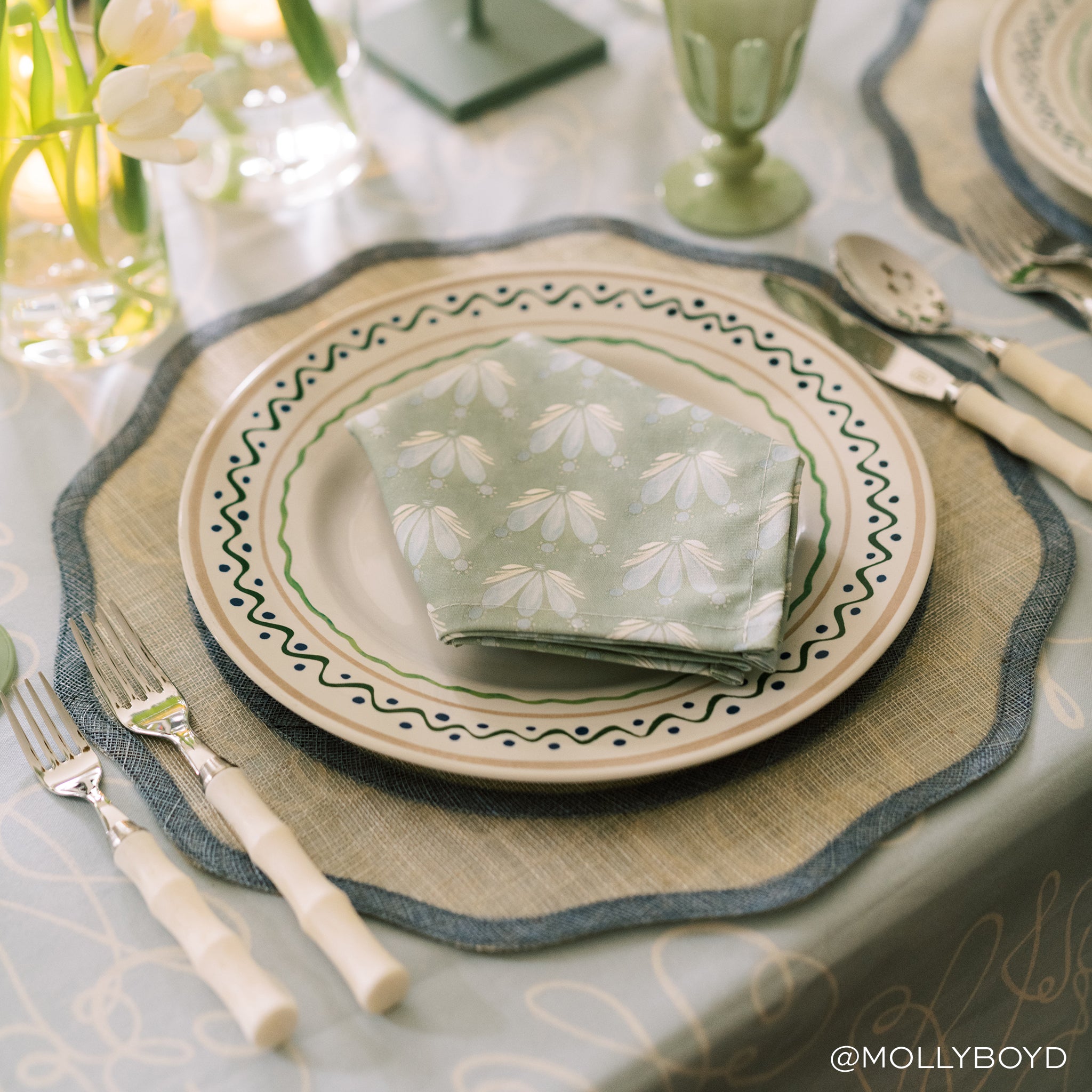 UGC TableLinen PrintedCotton Serena SeaSalt mollyboyd 1