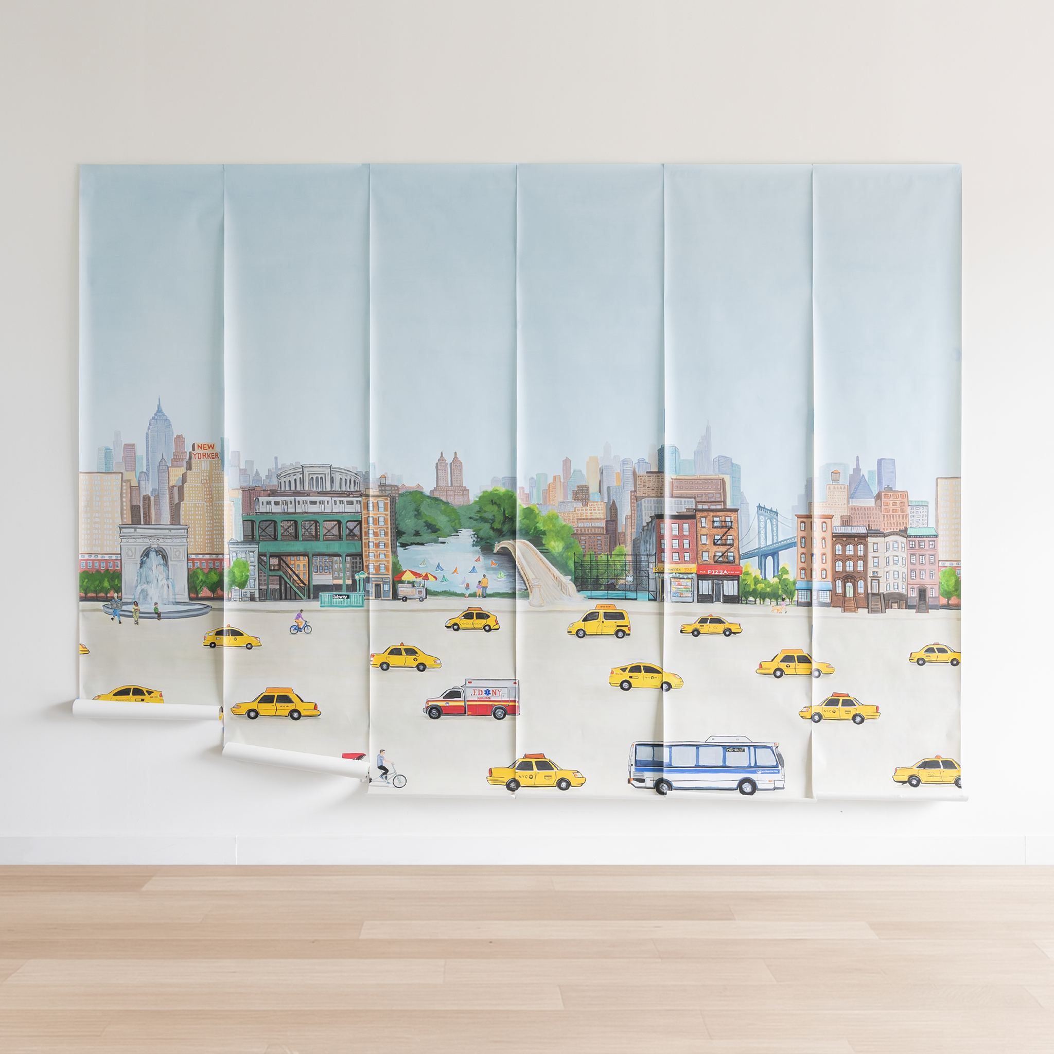 Bleecker Removable Wallpaper Mural - Thumbnail 3