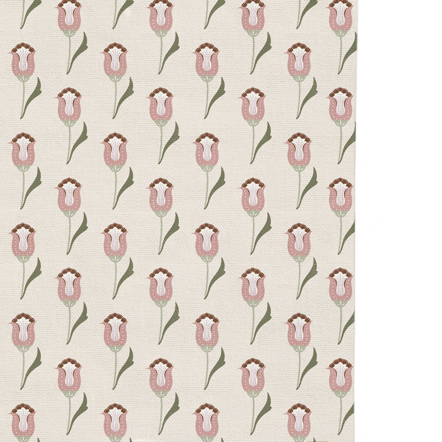 abstract floral pink curtain