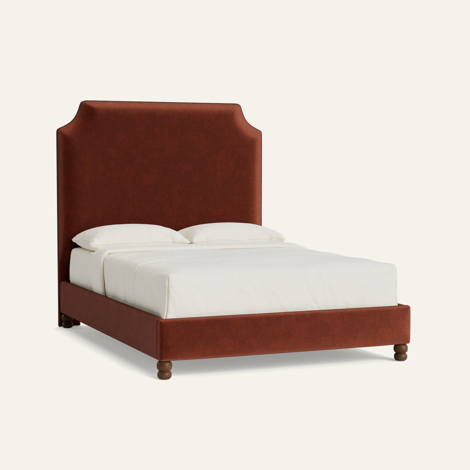 FEATURED: 9" Rails / Rounded / Tobacco / Walnut Velvet Welt