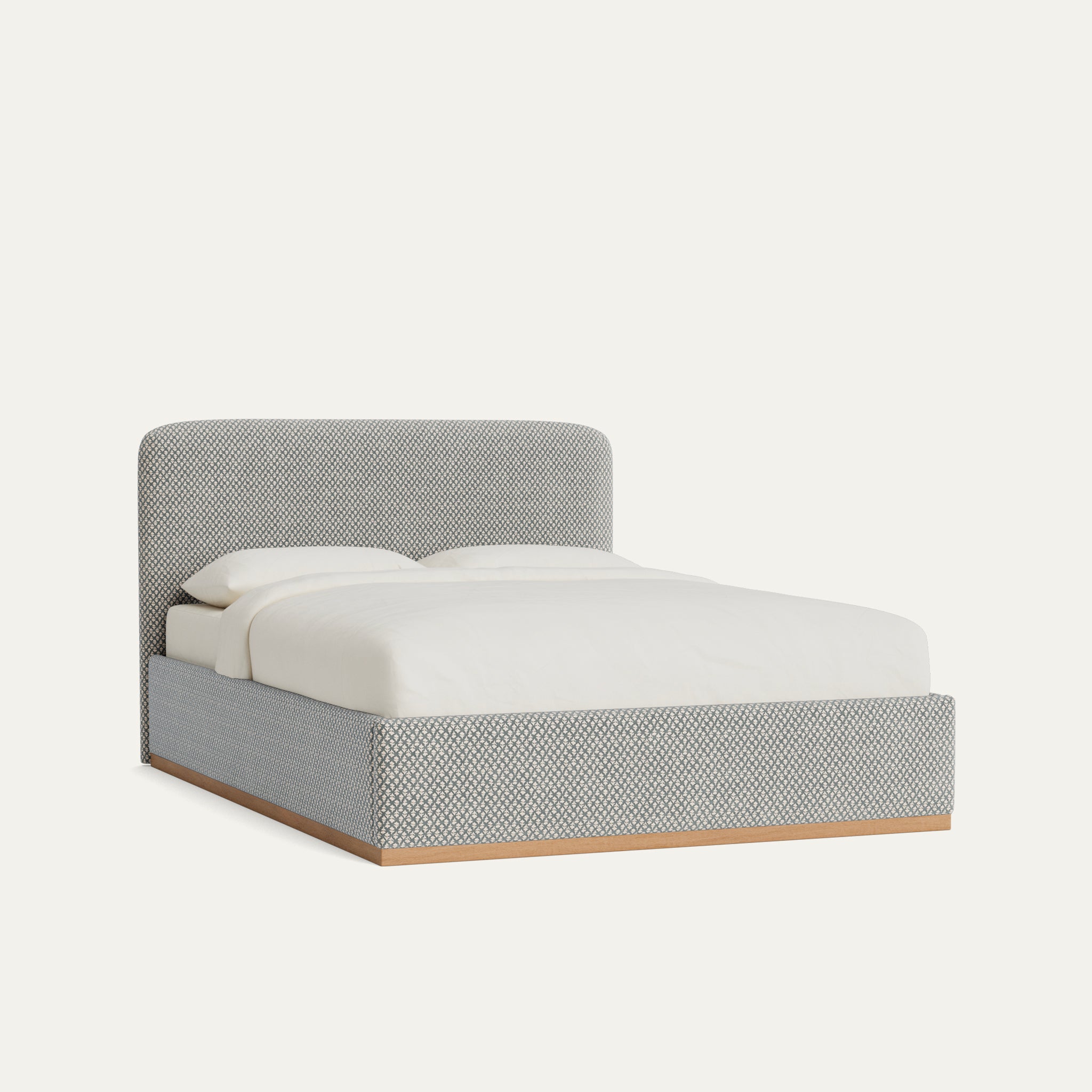 FEATURED: Shown in Queen / Wood Base / Smoke