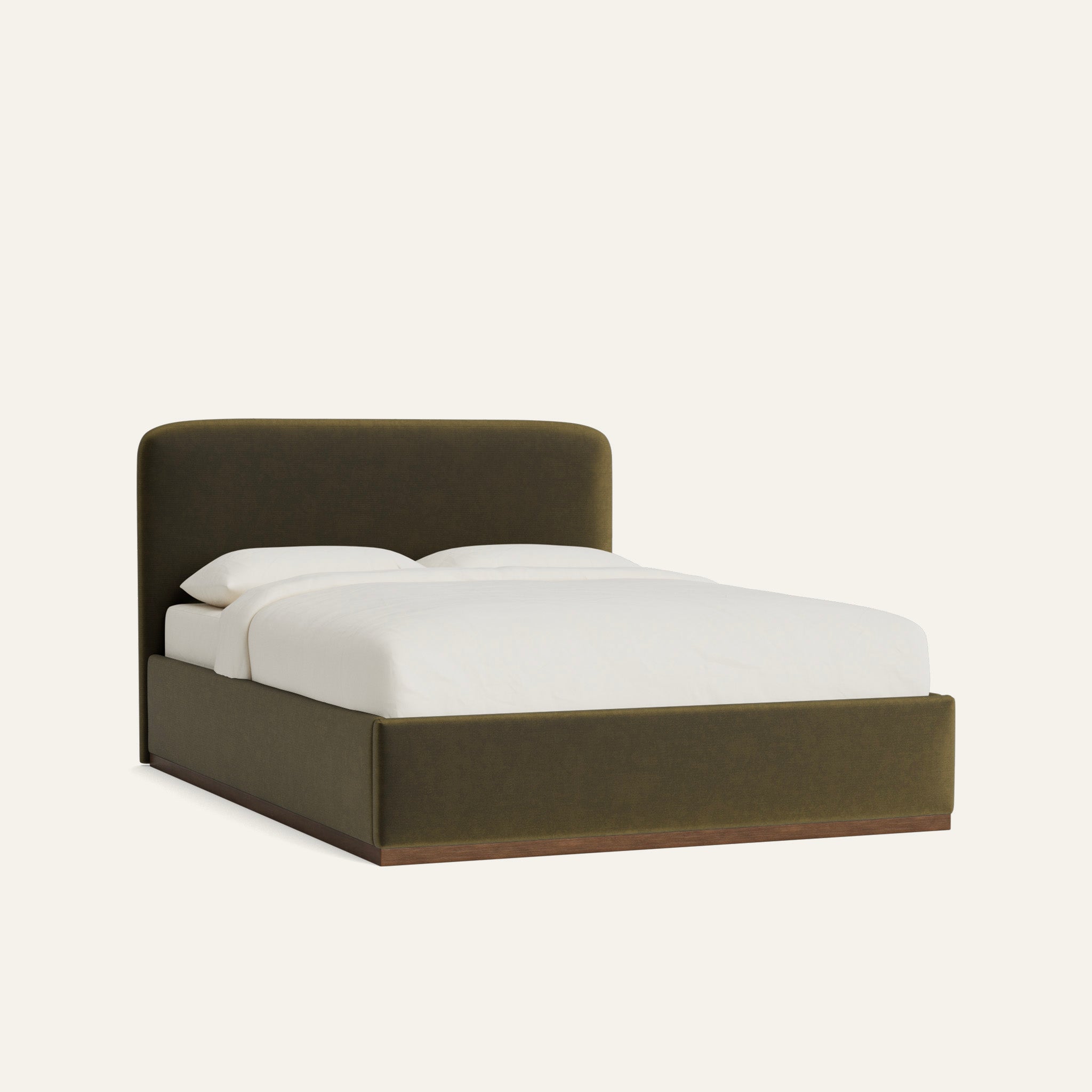 FEATURED: Shown in Queen / Wood Base / Tobacco