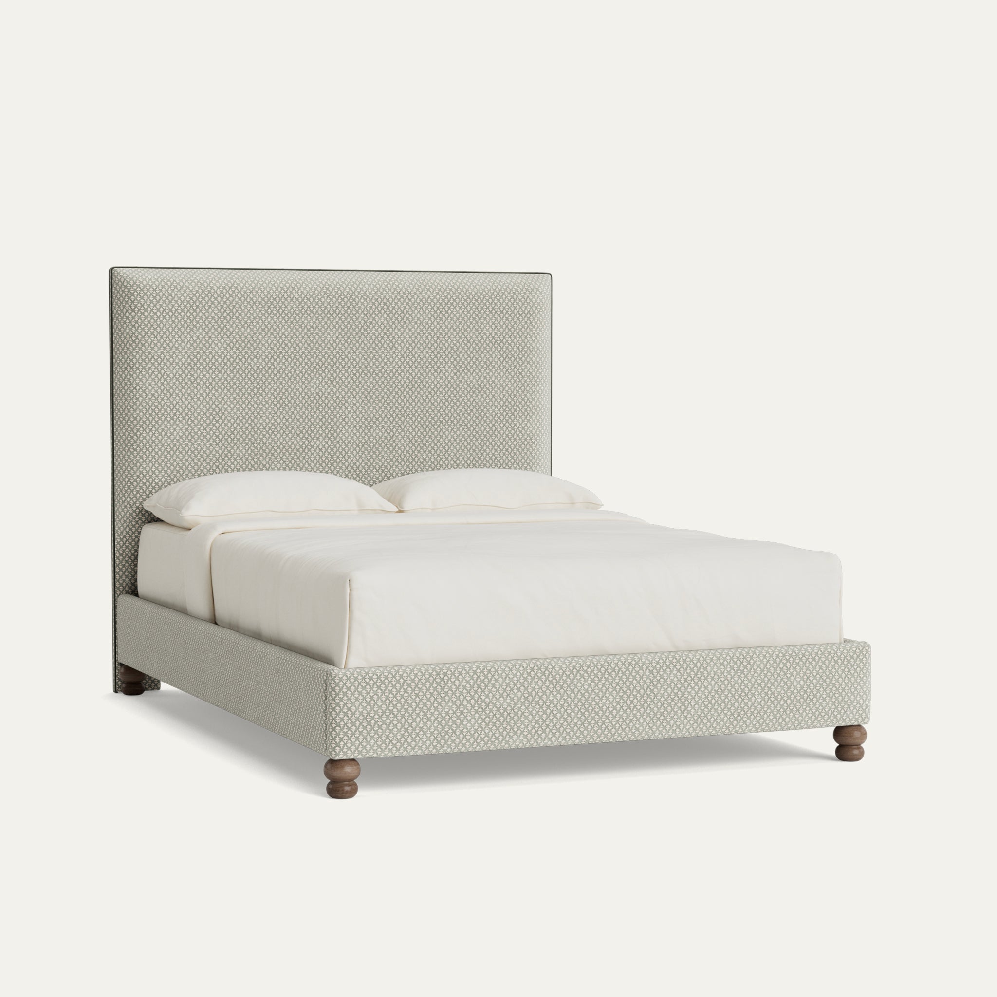 FEATURED: Shown in Queen / 9" Rails / Stacked Legs / Fern Welt