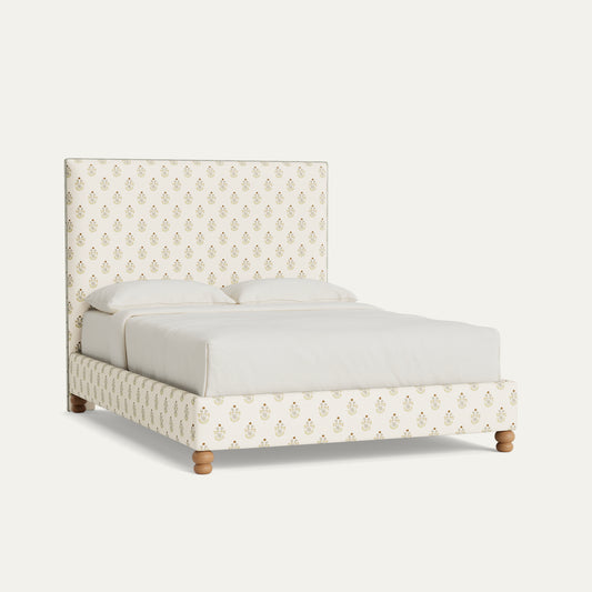 FEATURED: Queen / 9" Rails / Rounded / Oak / Flat / Sea Salt Welt