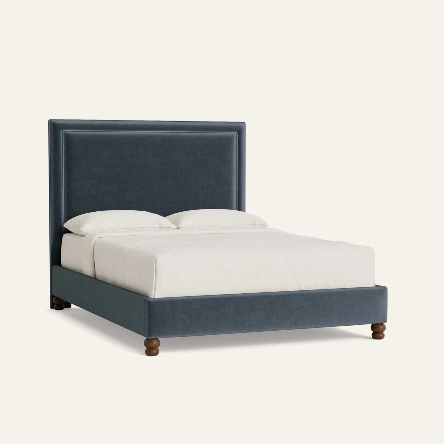 FEATURED: Queen / 9" Rails / Rounded / Walnut / Harbor Welt