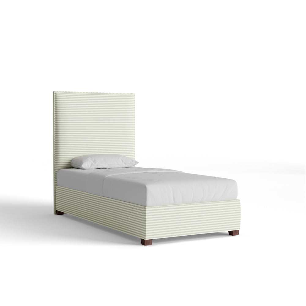 Twin louisa sage horizontal custom on white background