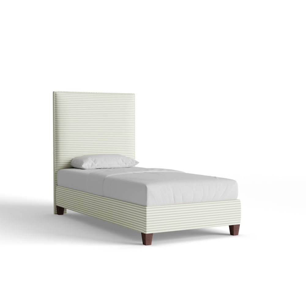 Twin louisa sage horizontal custom on white background