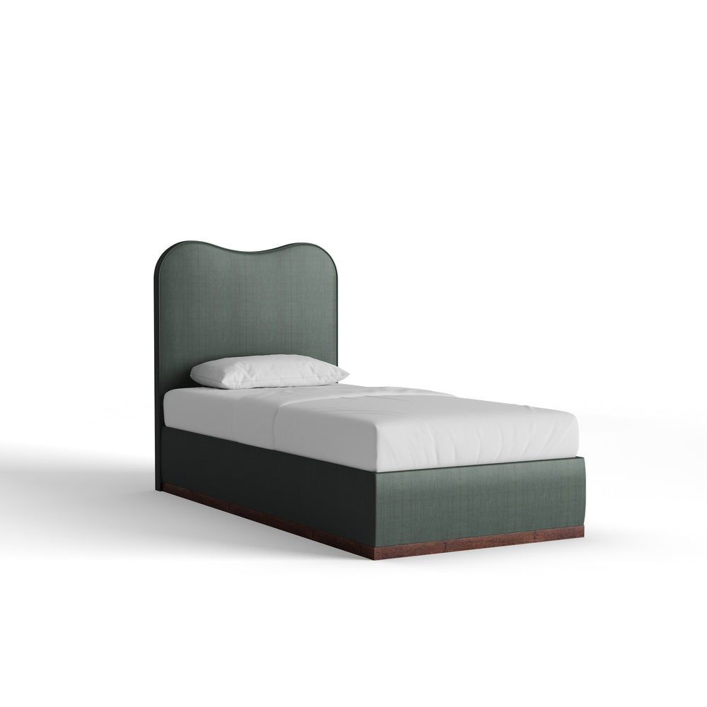 Twin baltic velvet custom on white background