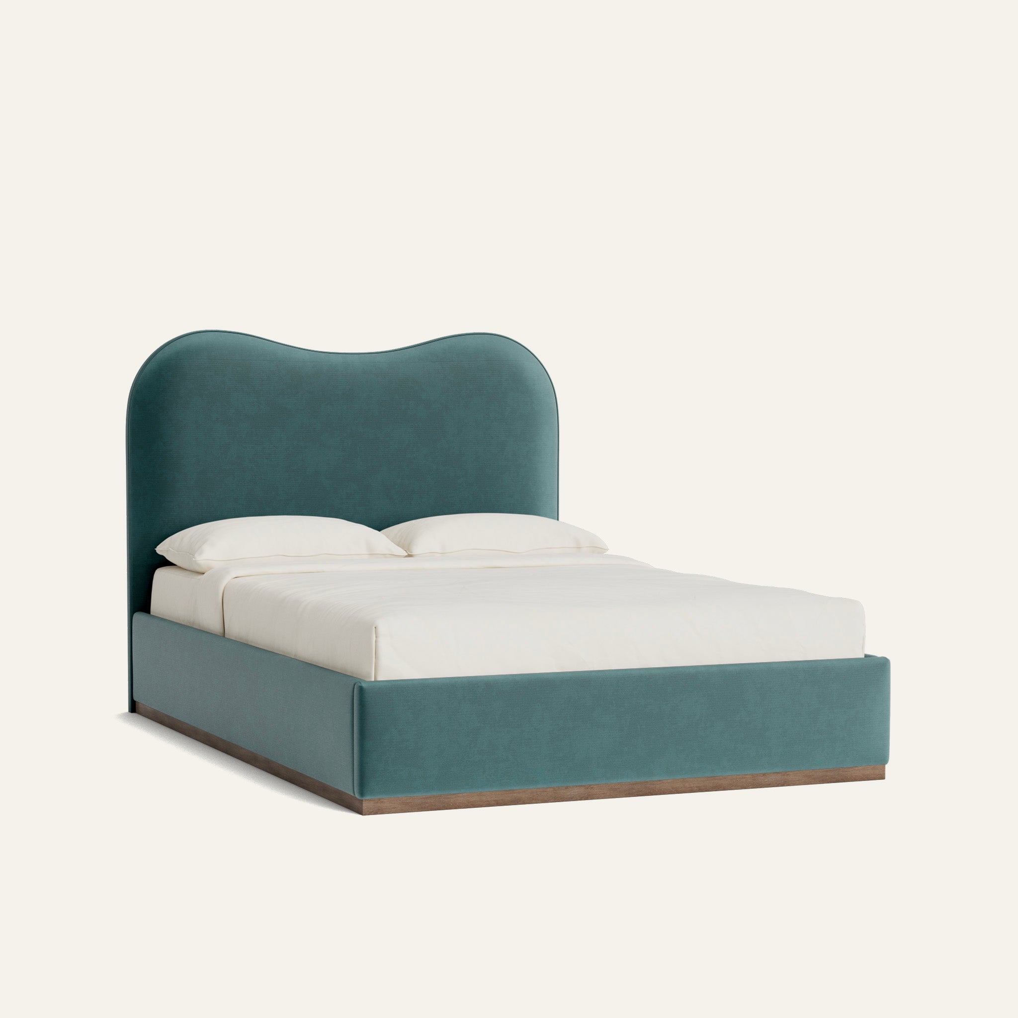 Hudson Solid Velvet Bed - Thumbnail 2