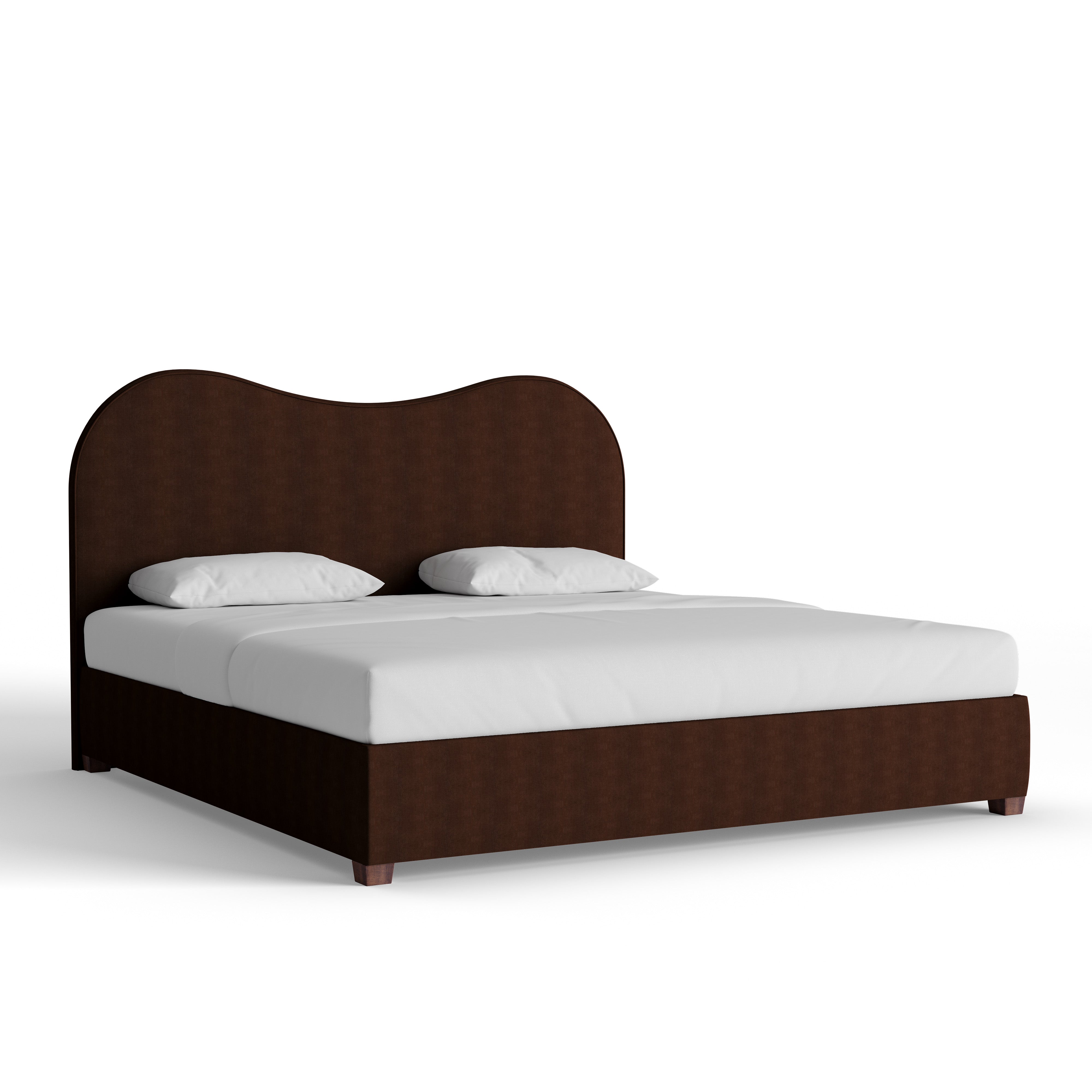 Hudson Solid Velvet Bed