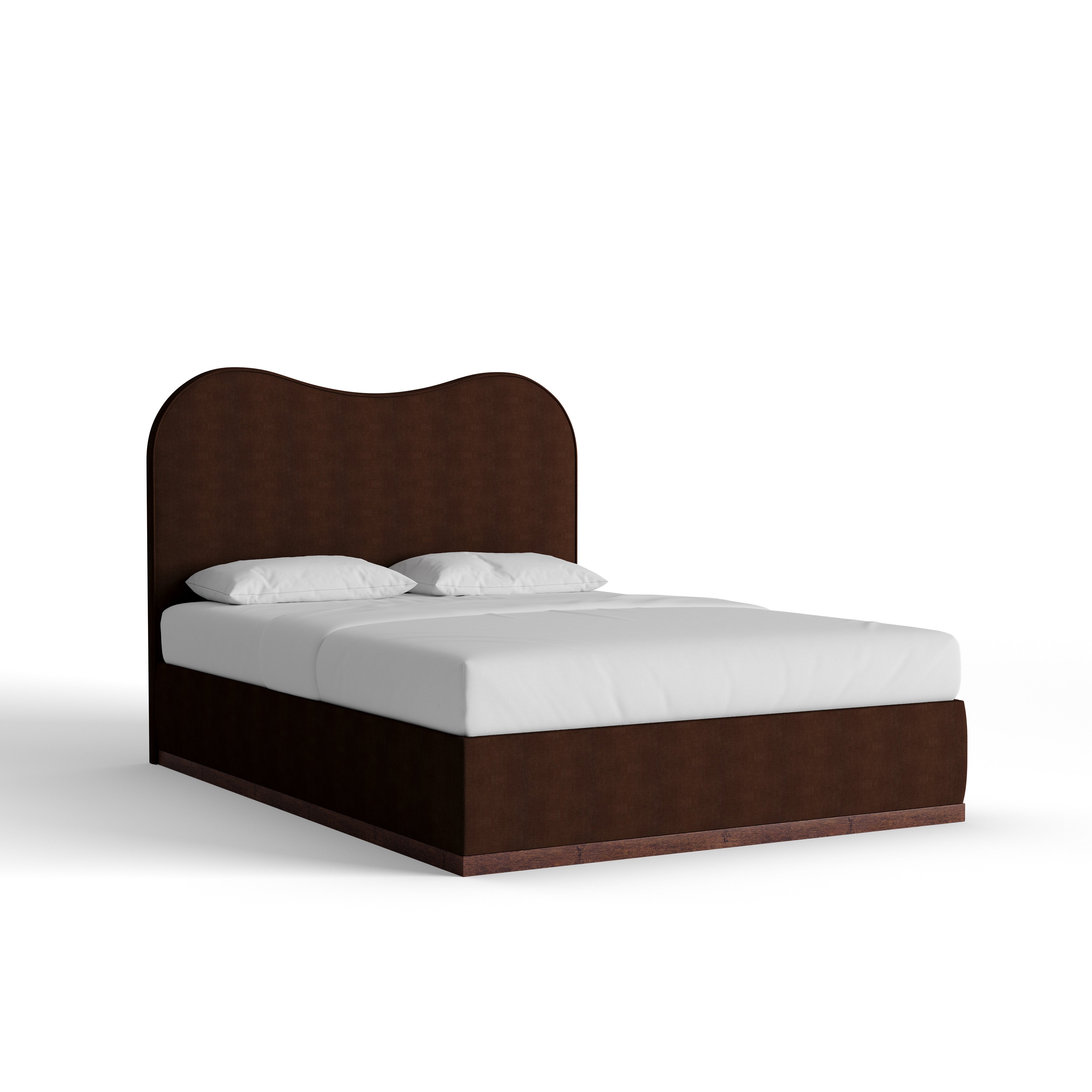 Hudson Solid Velvet Bed - Thumbnail 4