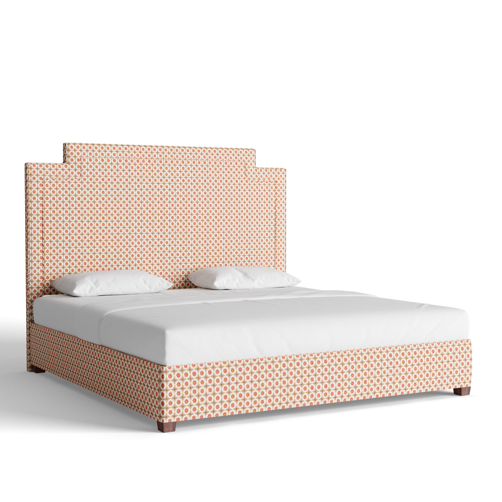 Bronze or gold decorative bed frame outline