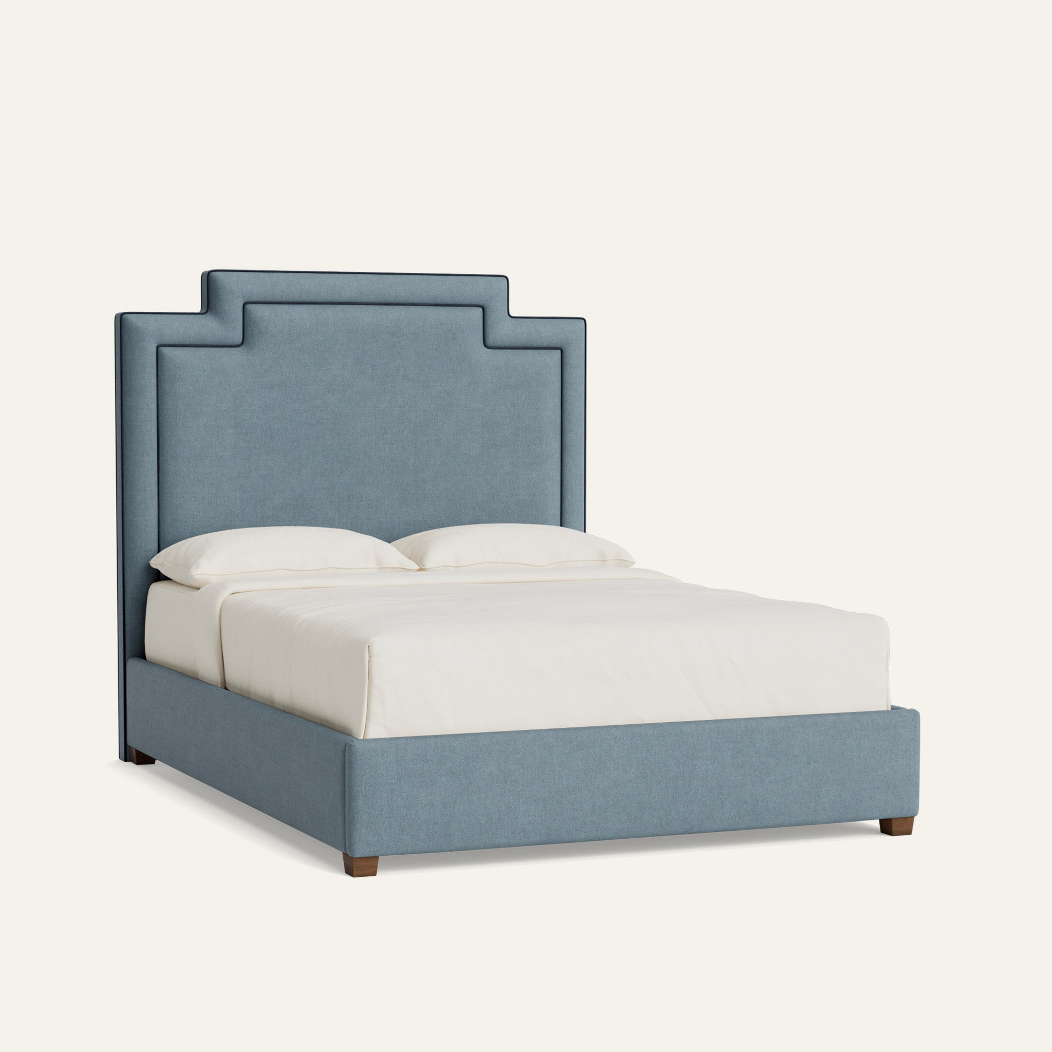 FEATURED: Shown in Queen / 9" Rails / Flour / Sage Welt