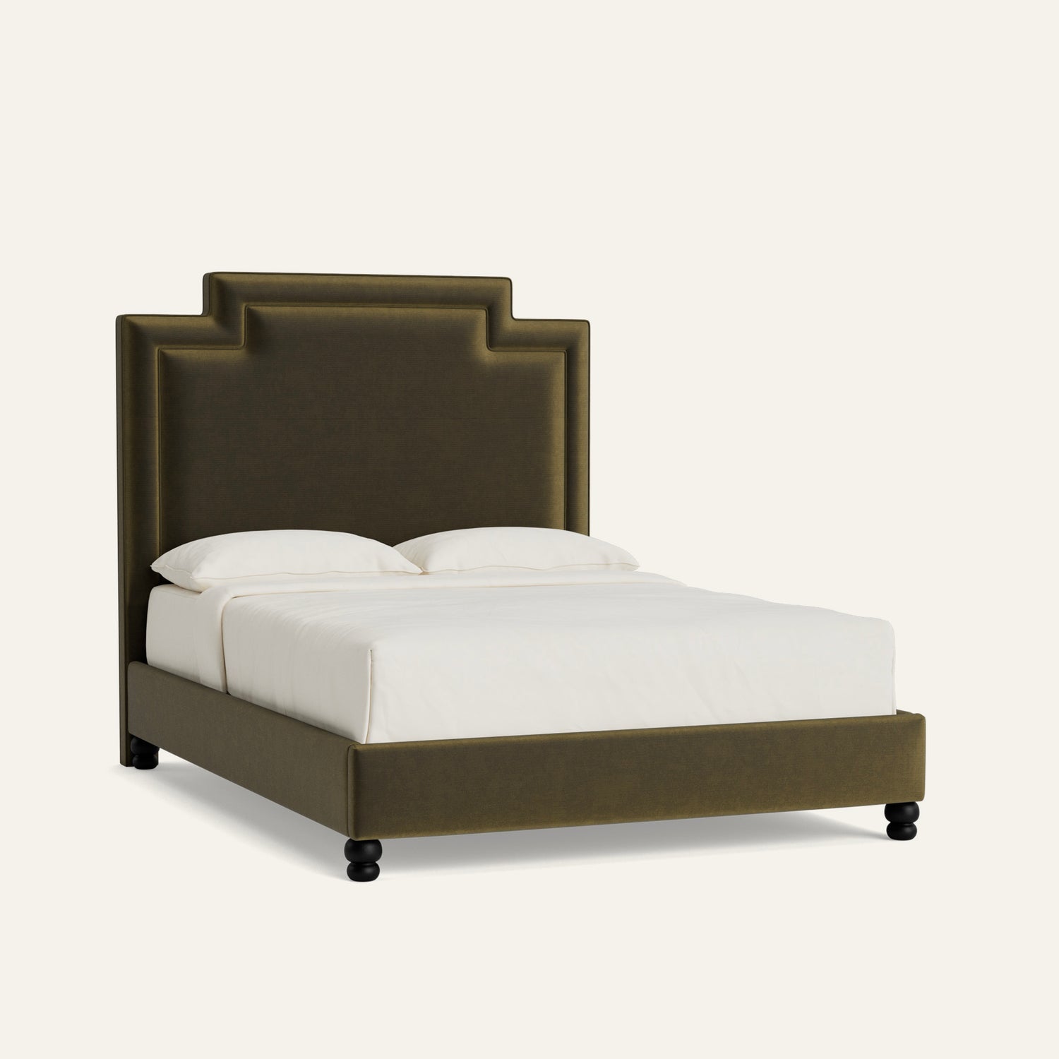 FEATURED: Queen / 9" Rails / Rounded / Ebony / Self Welt