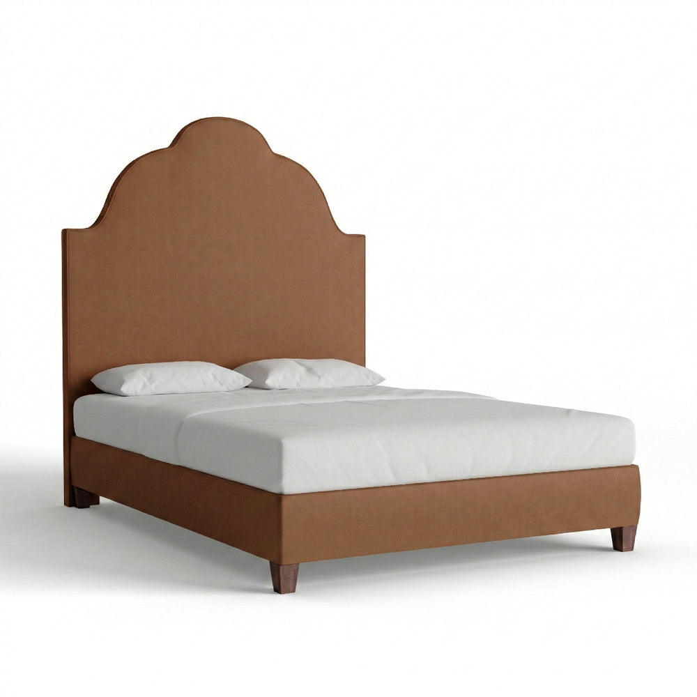 Queen honey velvet custom on white background