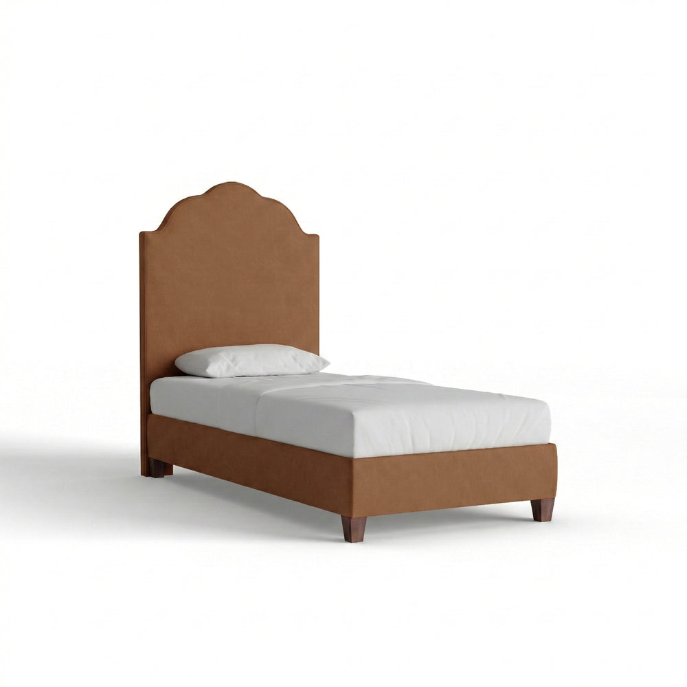 Twin honey velvet custom on white background