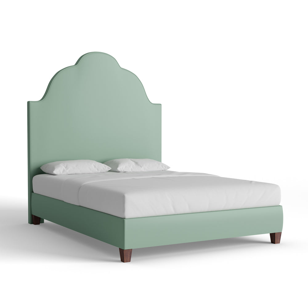 Queen sea salt velvet custom on white background