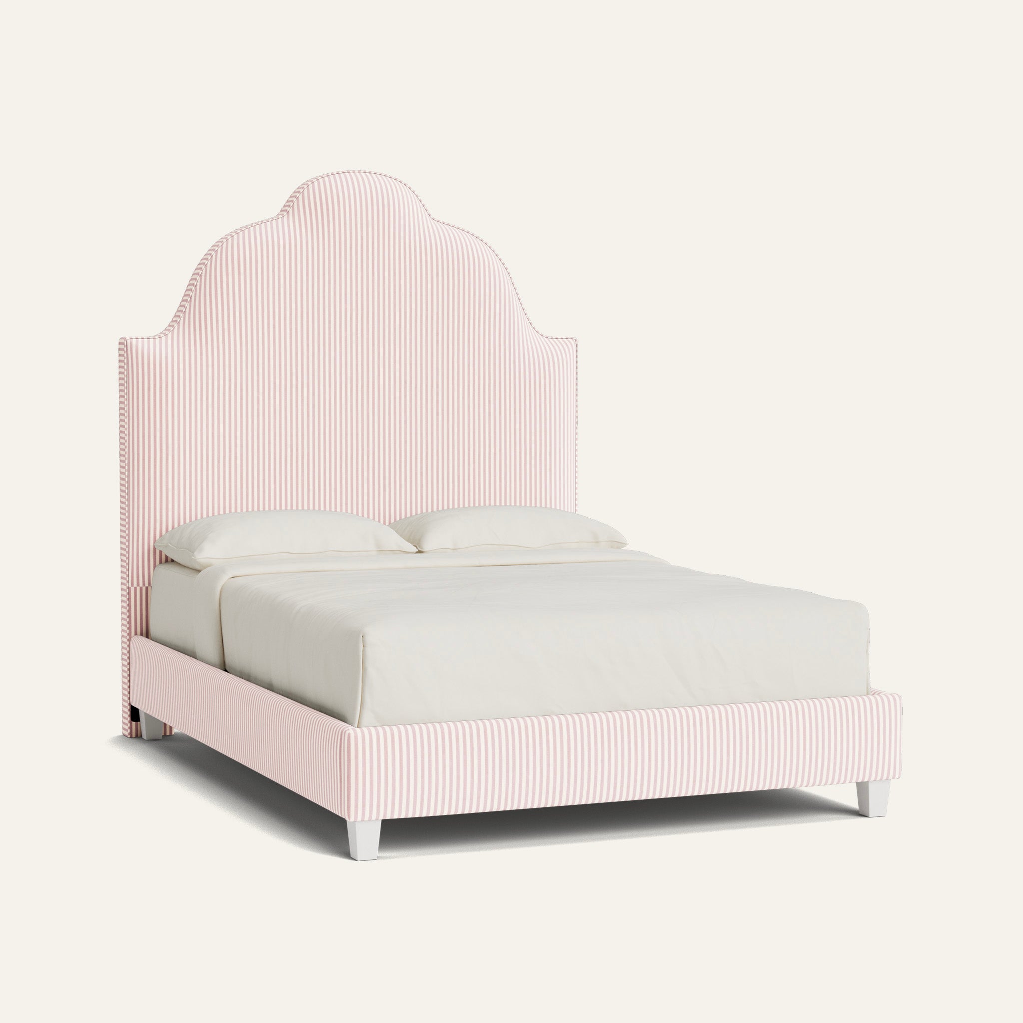 FEATURED: Shown in Queen / 9" Rails / Flour / Self Welt