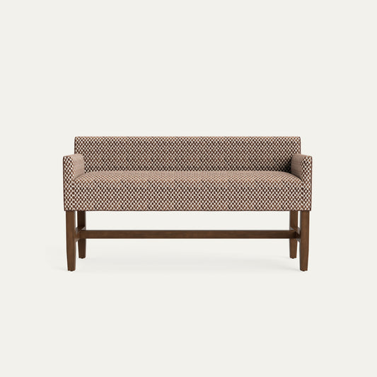FEATURED: Shown in Queen / Tobacco Legs / Walnut Velvet Welt