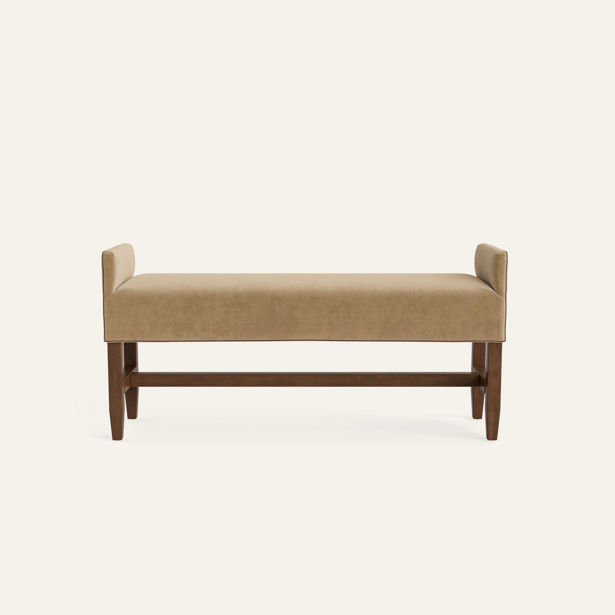 FEATURED: Shown in Queen / Tobacco / Walnut Velvet Welt