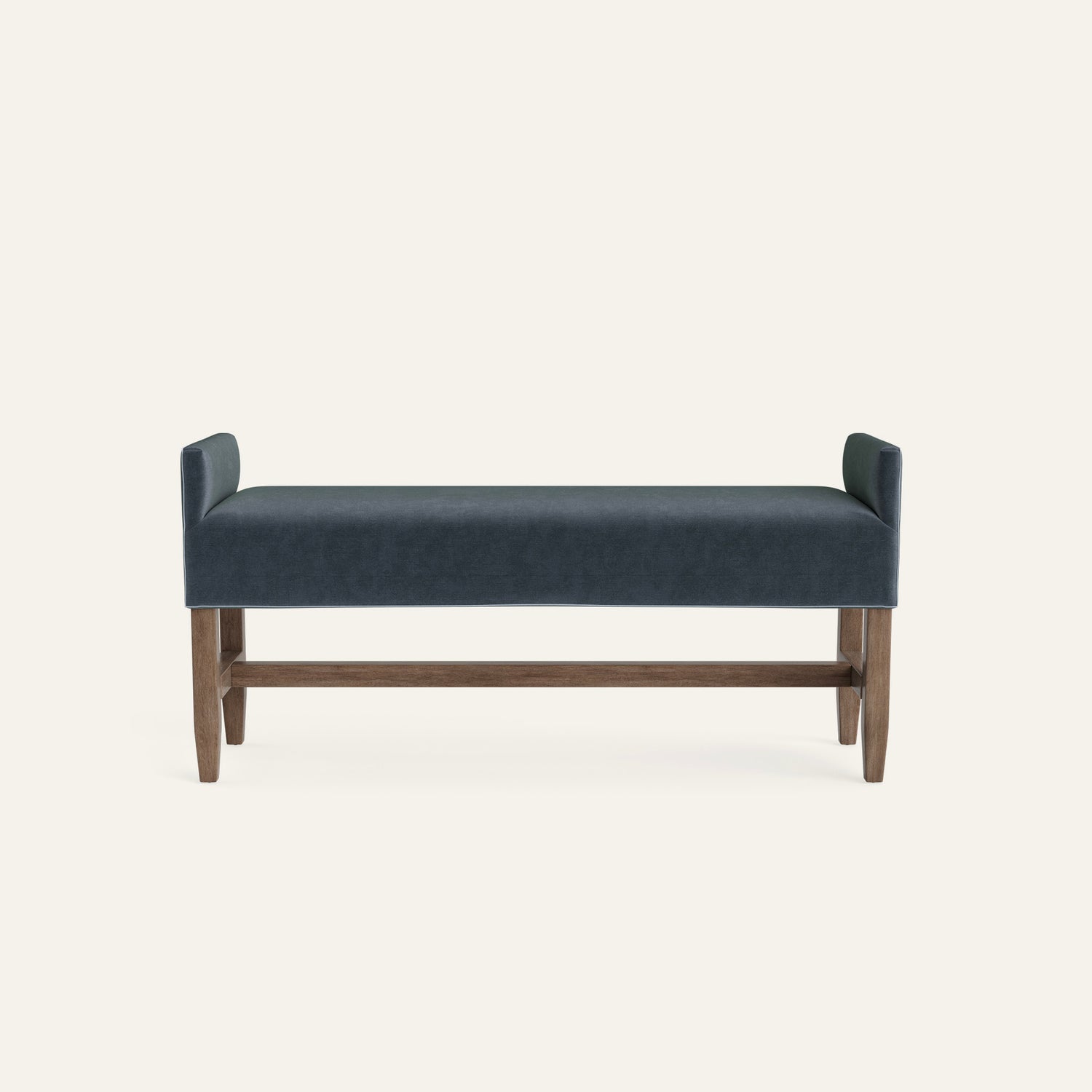 FEATURED: Shown in Queen / Smoke / Sky Velvet Welt