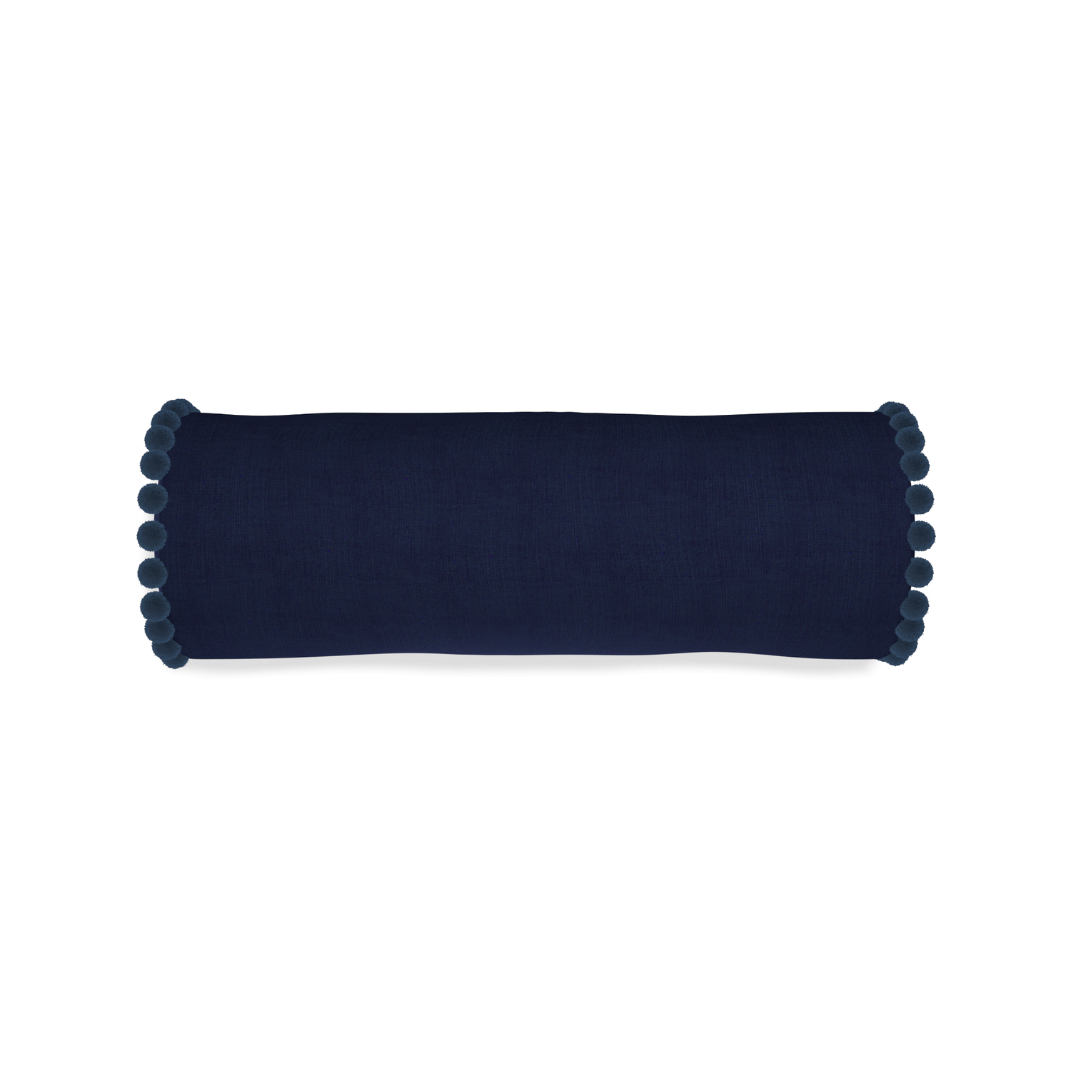 Bolster midnight custom navy bluepillow with c on white background