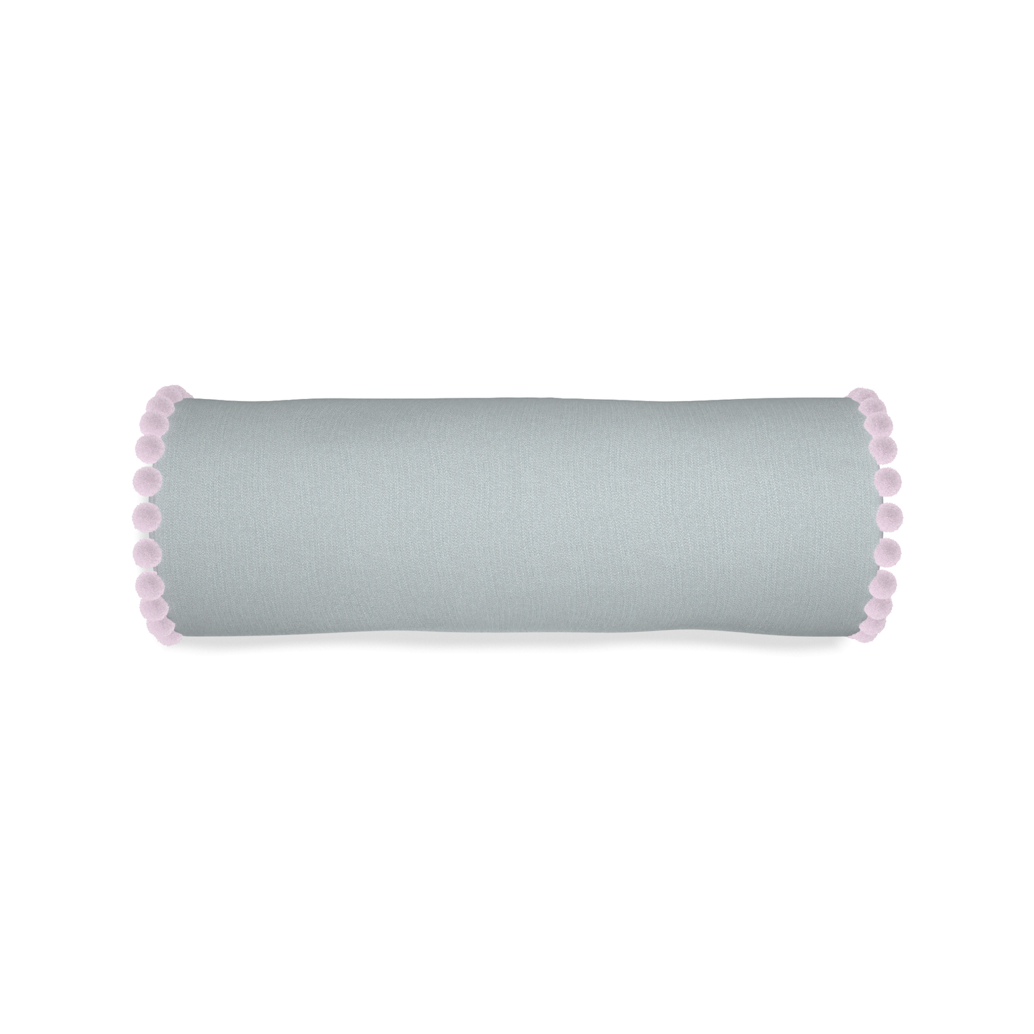 Bolster sea custom grey bluepillow with l on white background