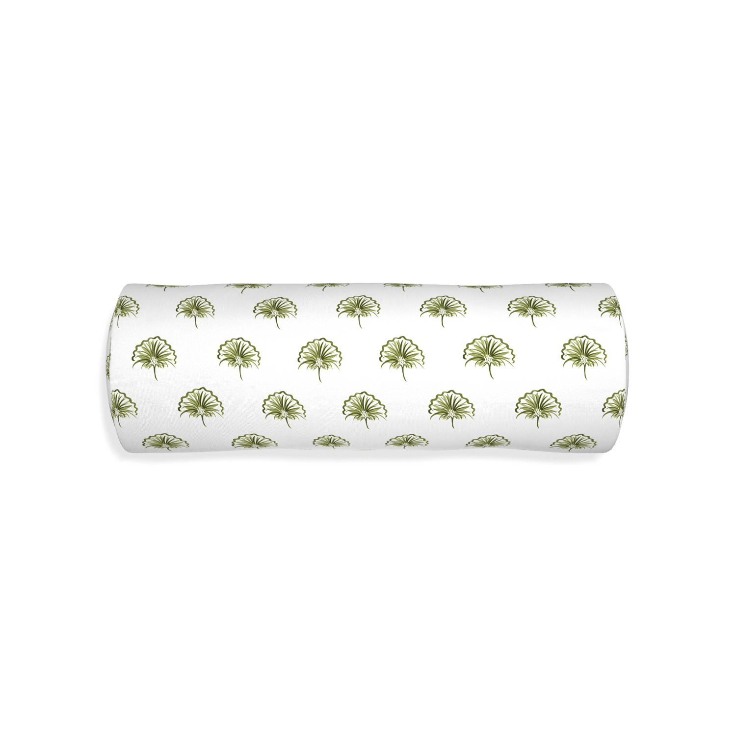 Bolster penelope moss custom green floralpillow with none on white background