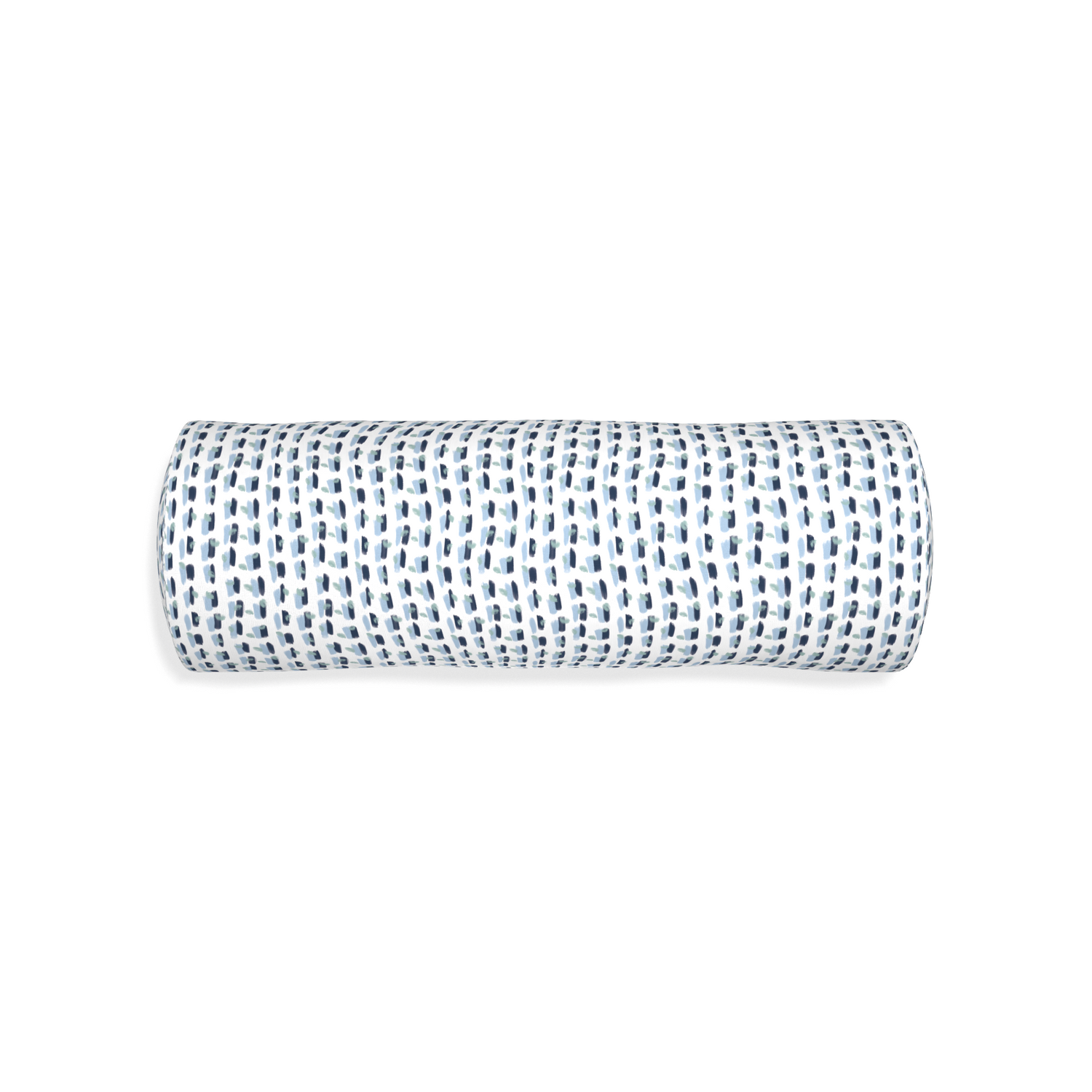 Bolster poppy blue custom blue and whitepillow with none on white background