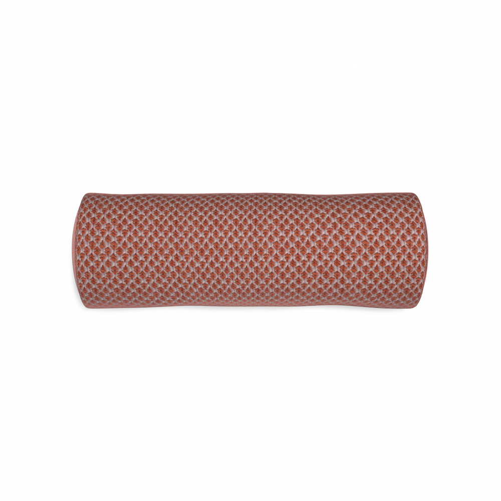 Bolster quinn ginger custom pillow with n on white background