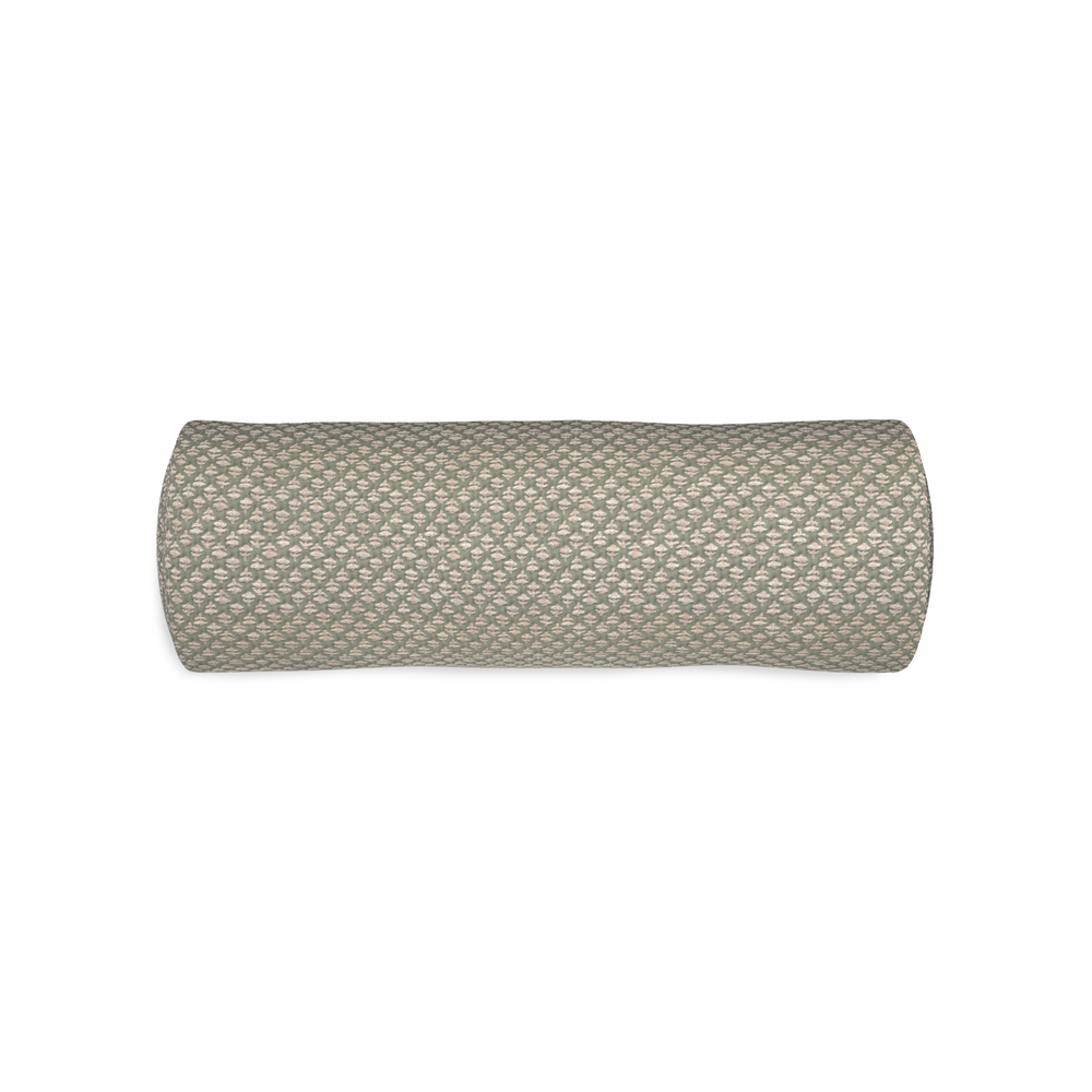 Bolster quinn sage custom pillow with n on white background