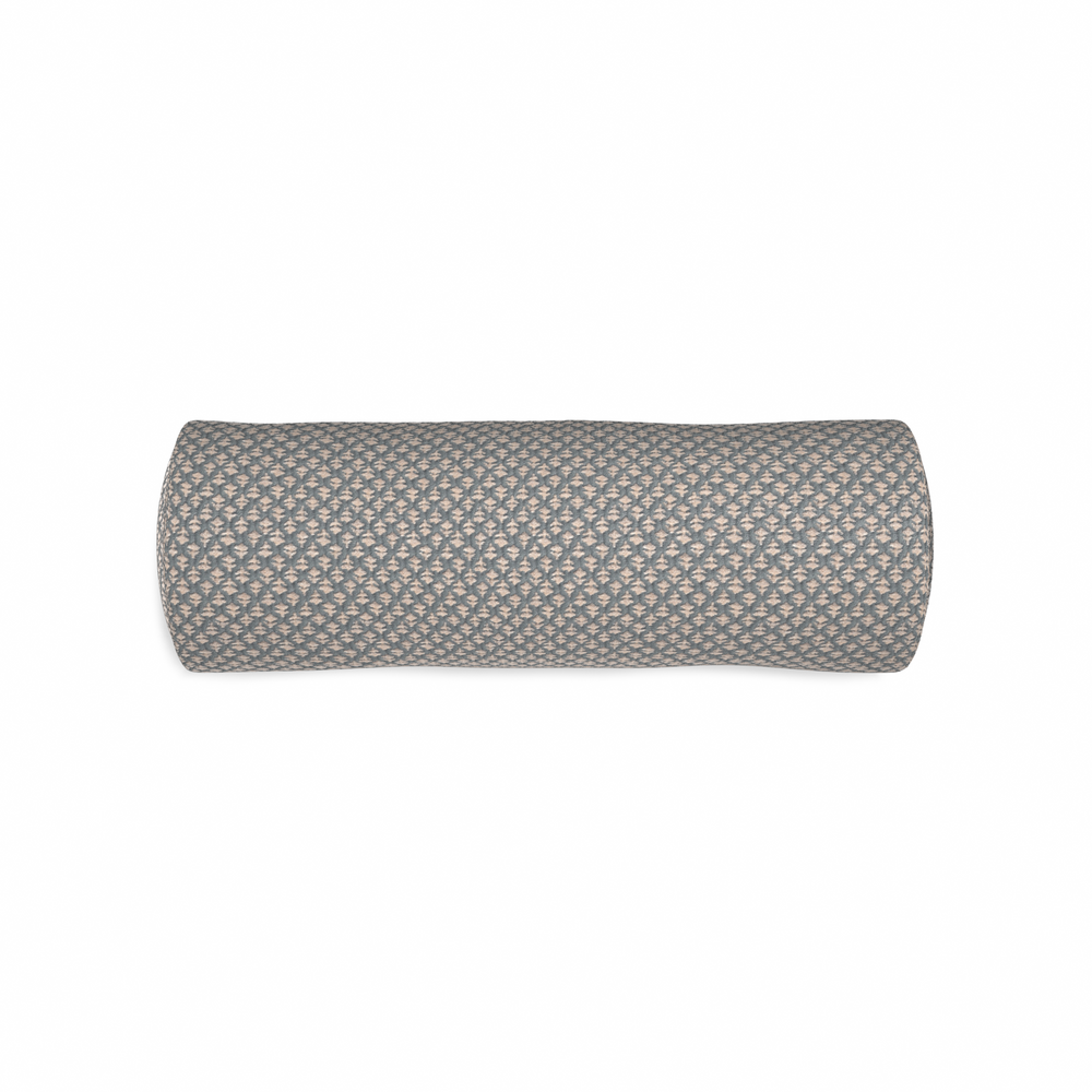 Bolster quinn steel custom pillow with n on white background