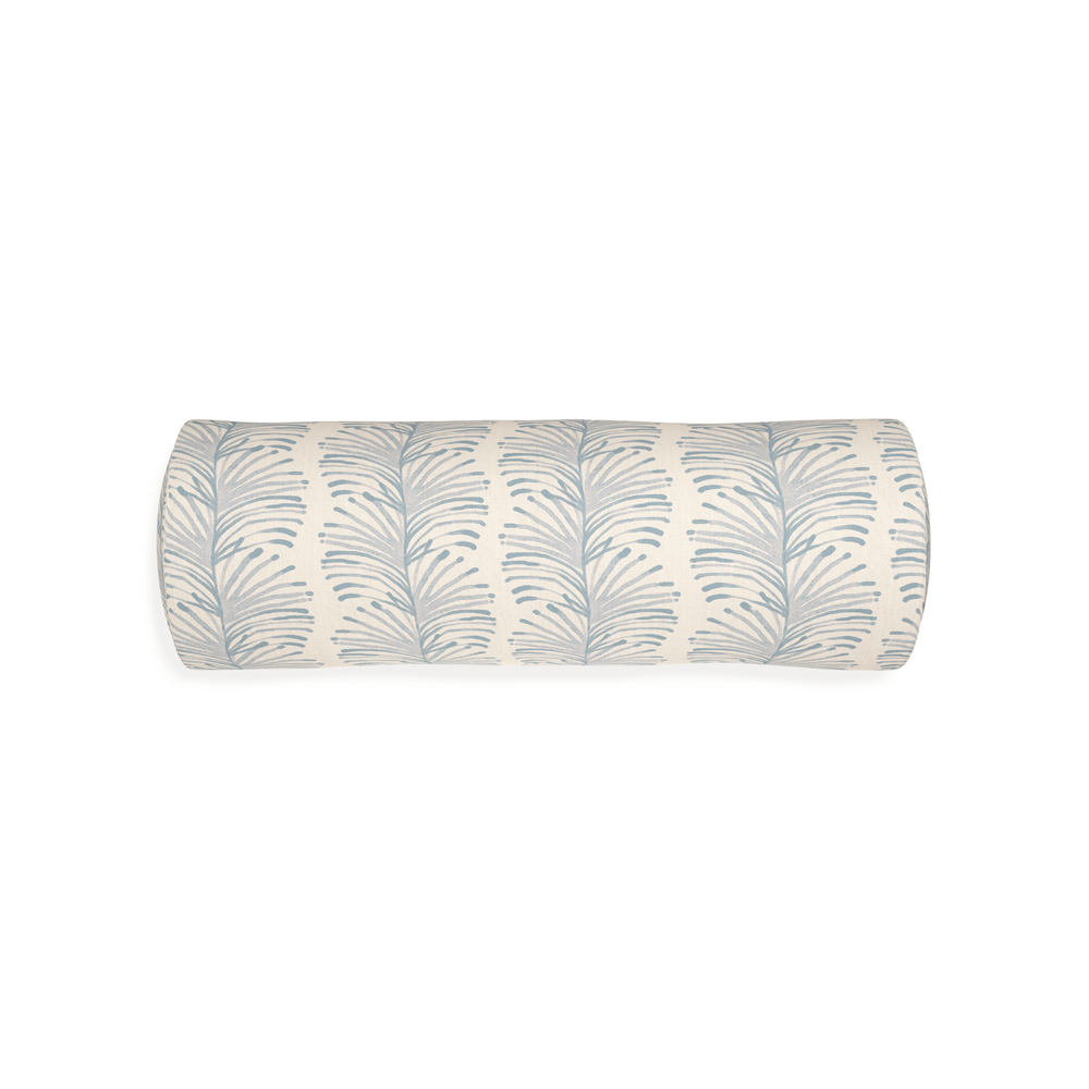 Bolster emma sky custom sky blue botanical stripepillow with n on white background