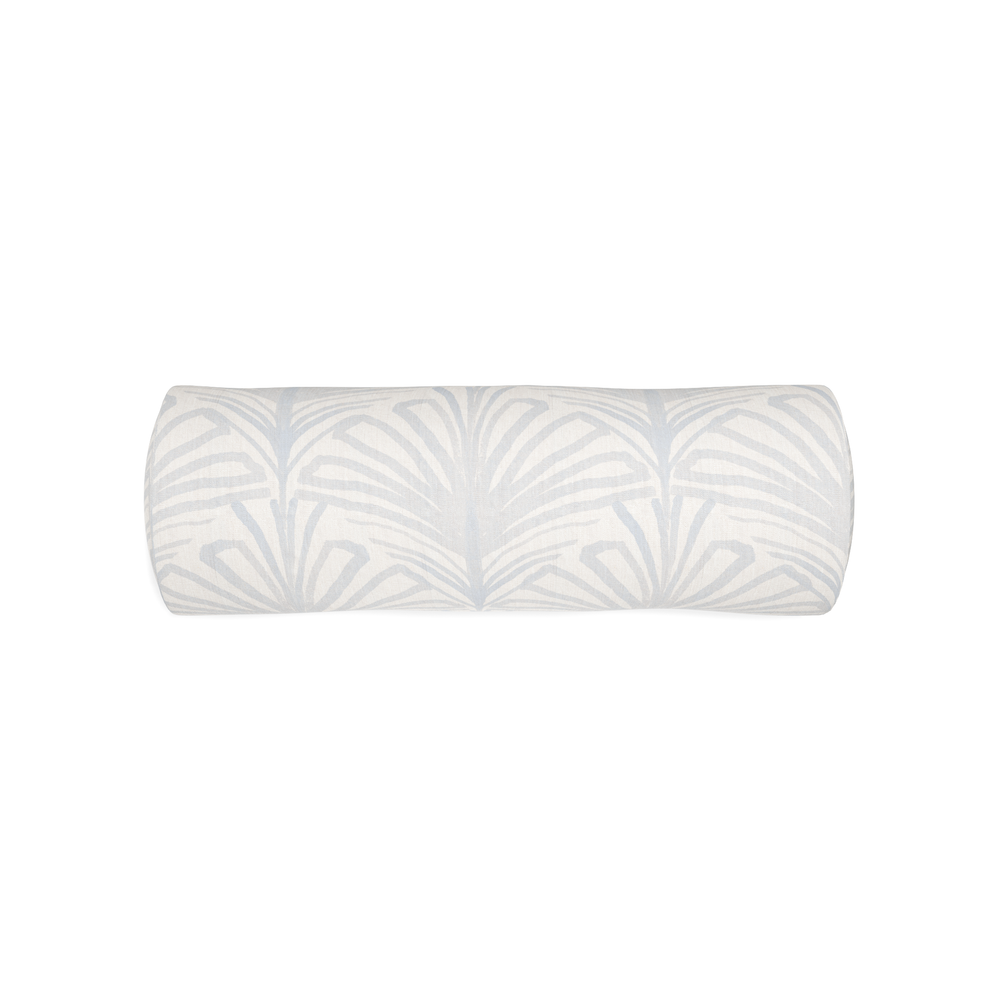 Bolster suzy sky custom sky blue palmpillow with n on white background