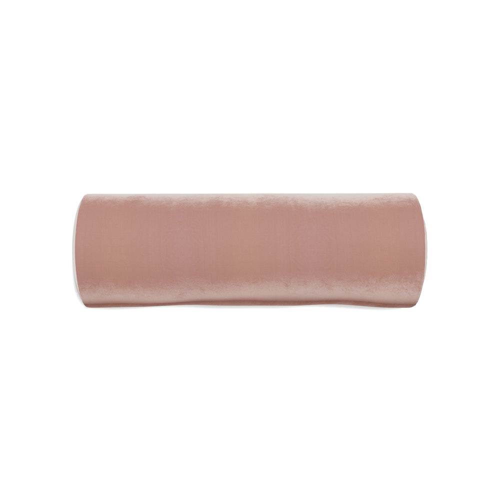 Bolster quartz velvet custom pillow with n on white background