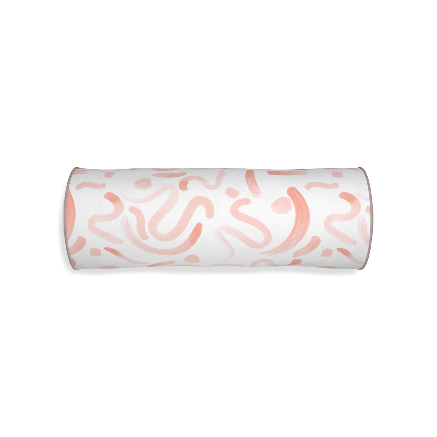 abstract pink bolster with pink piping