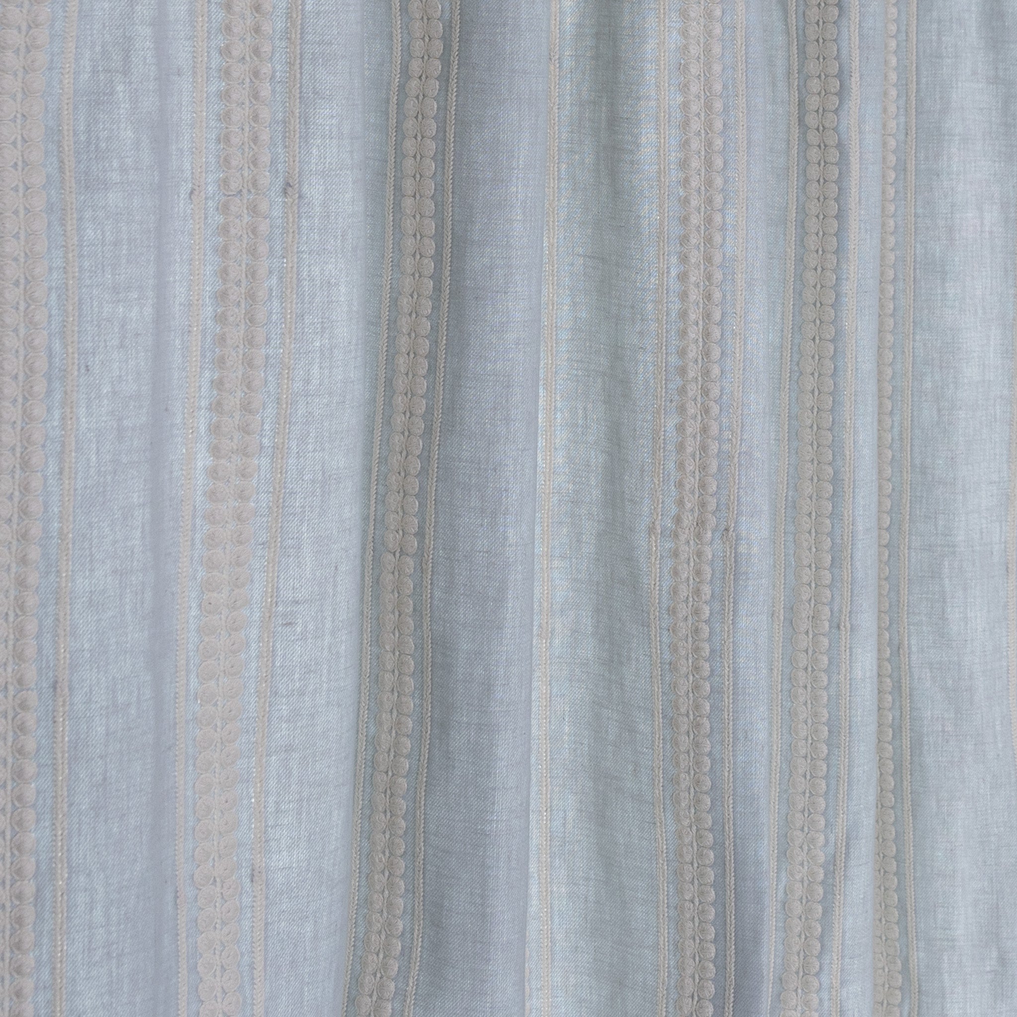 Margot Mist Embroidered Custom Curtain - Thumbnail 3