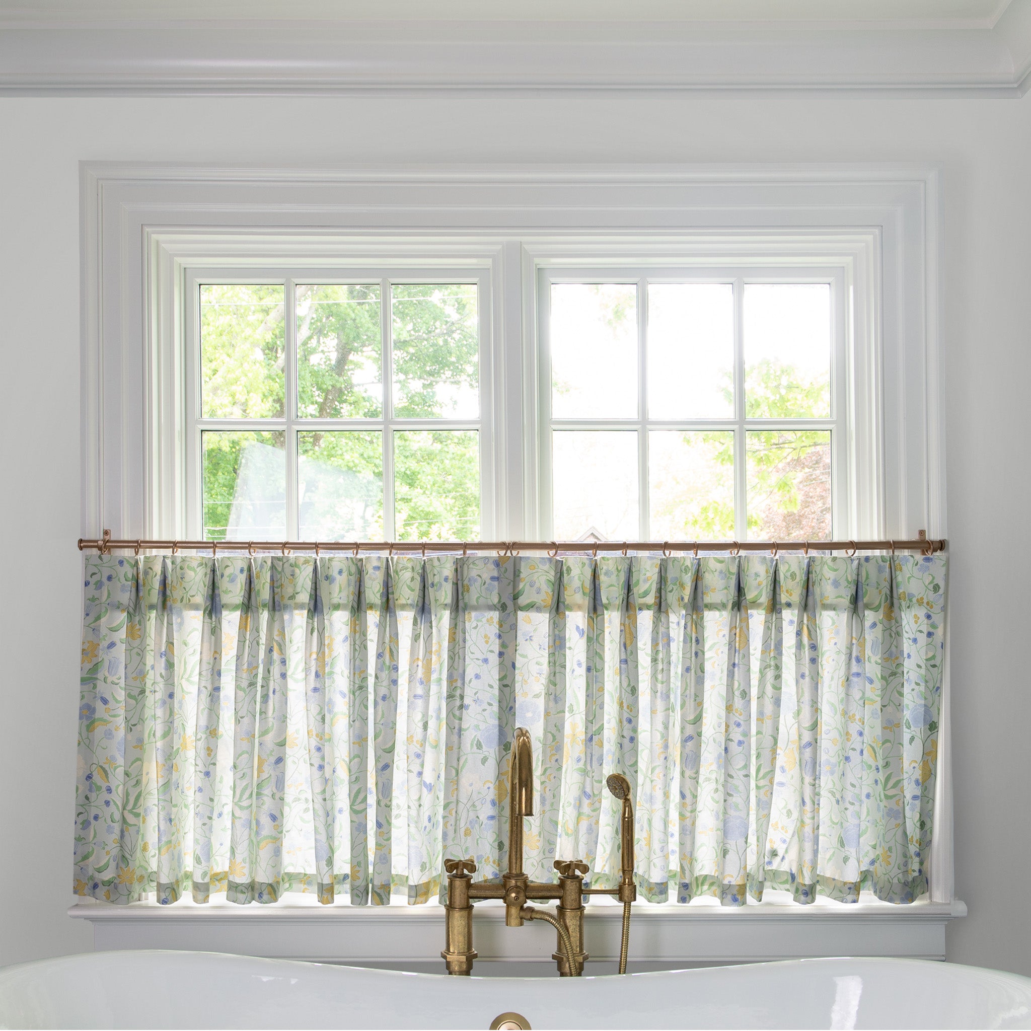 Lulie Eggshell Custom Cafe Curtain