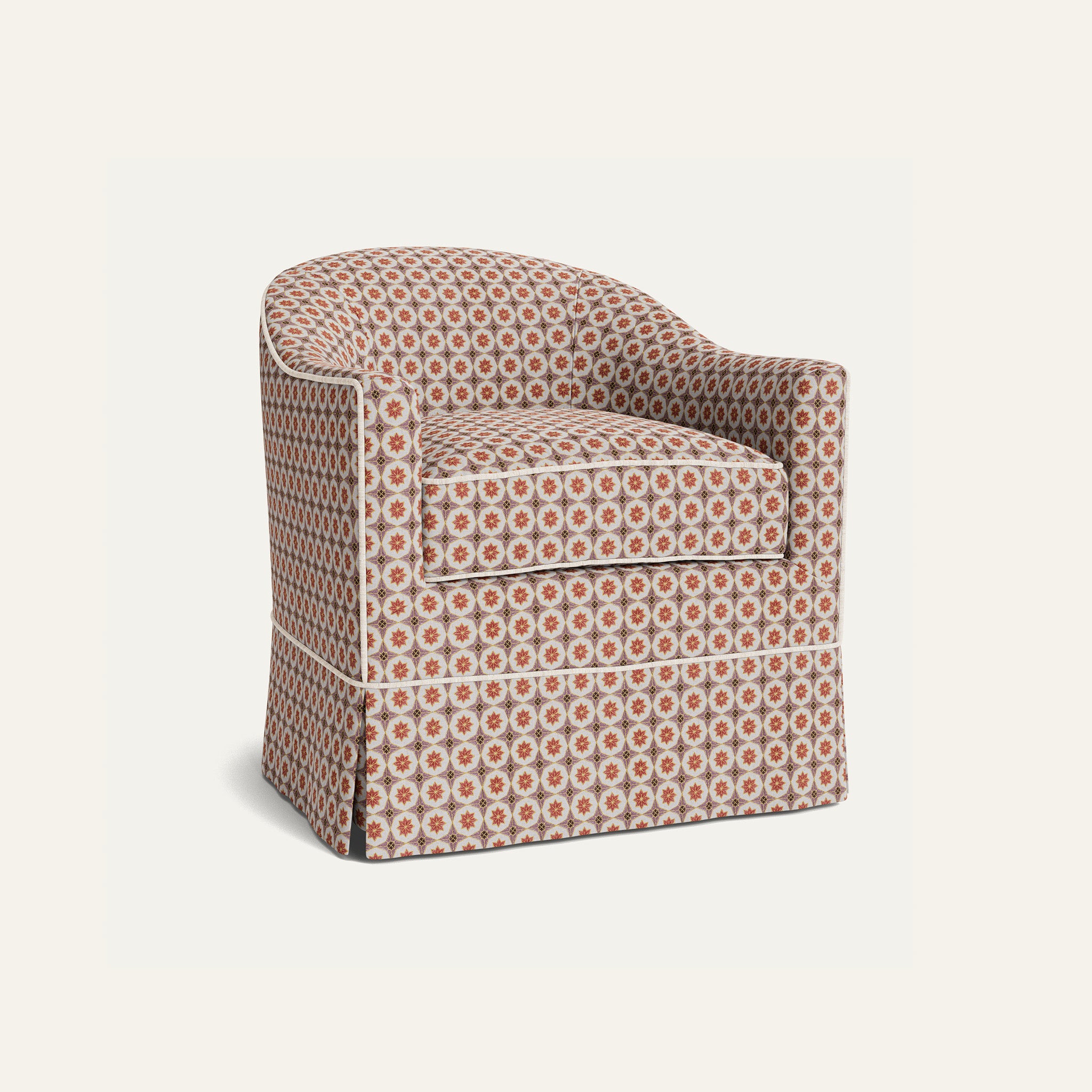 Hayes Coral Custom Adeline Chair