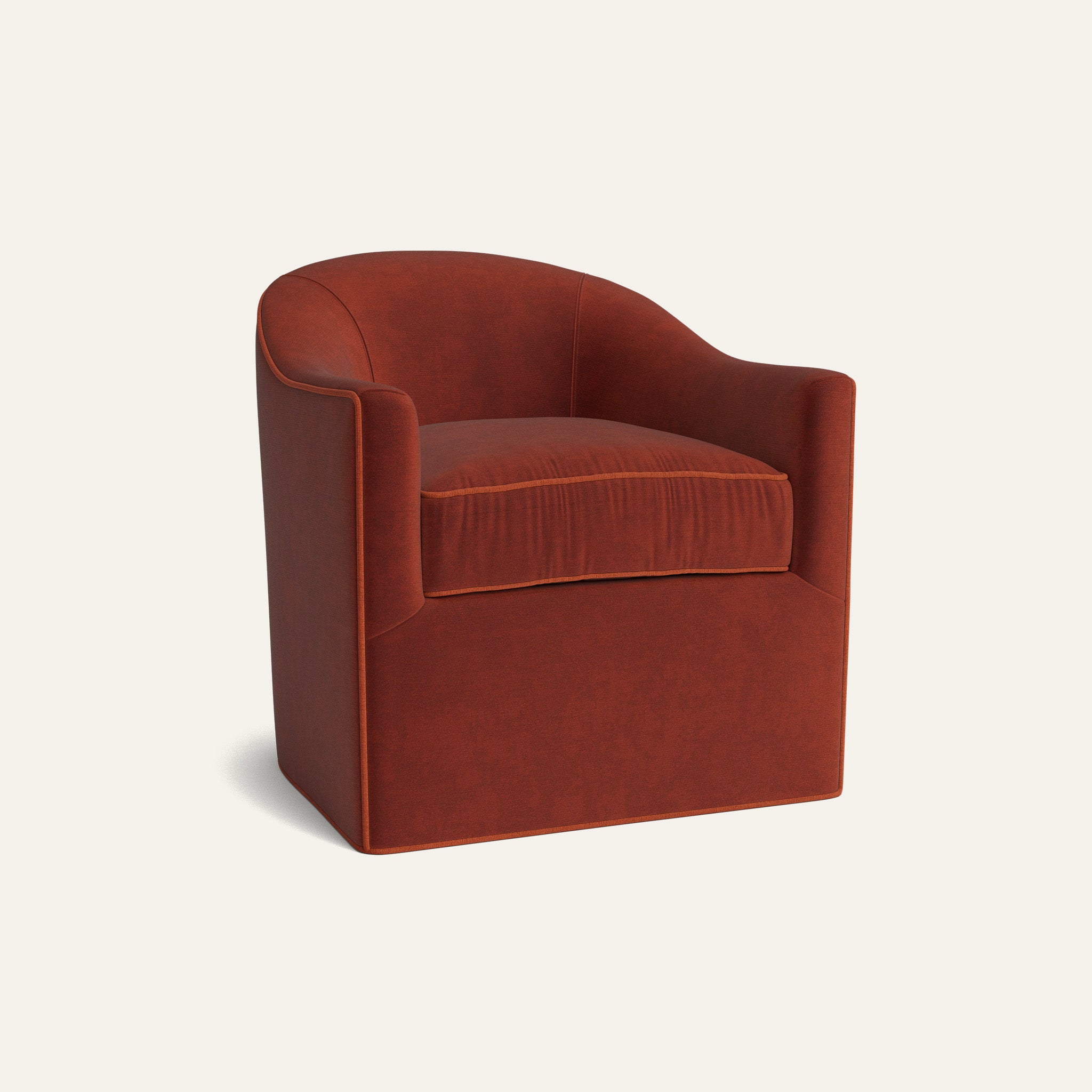 FEATURED: Shown with Upholstered Base / Nutmeg Welt