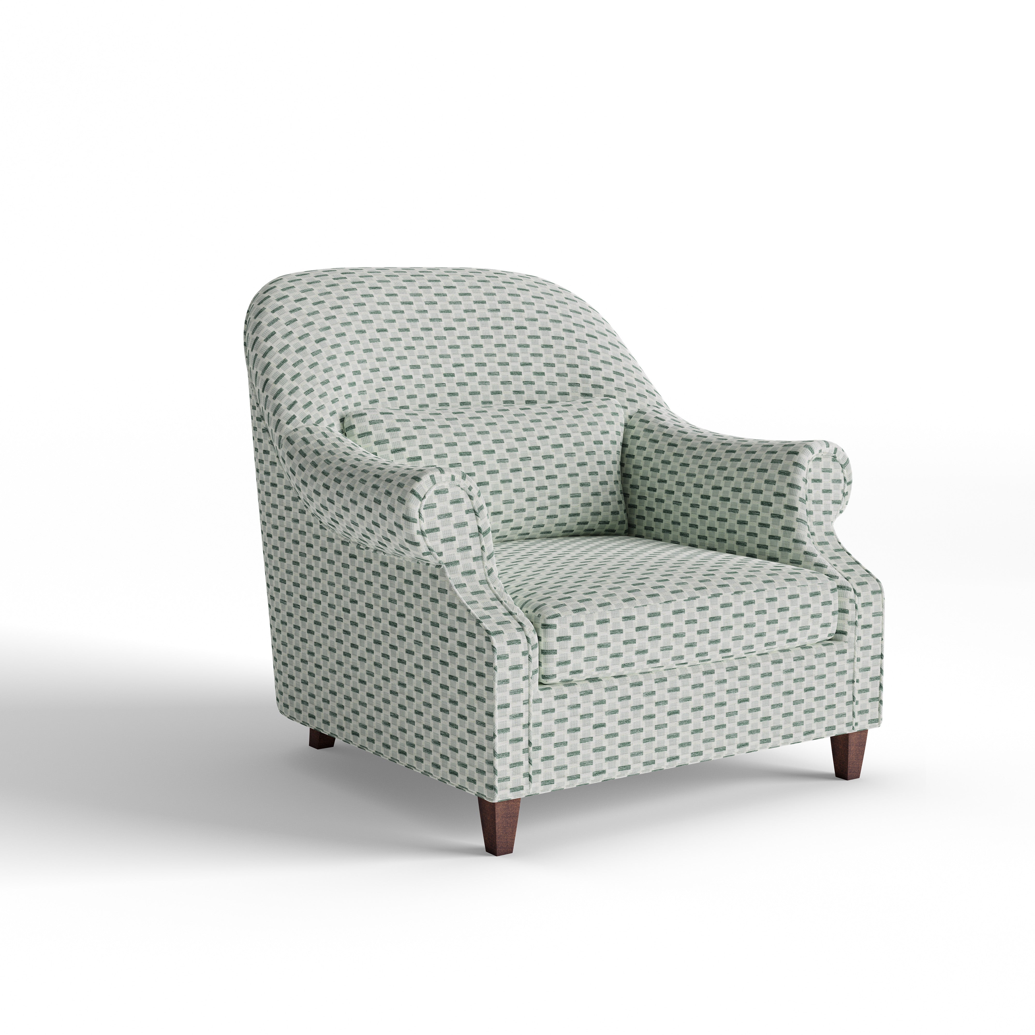 Dorothy Chair in Chenille Jacquard Willow Mint - Thumbnail 3