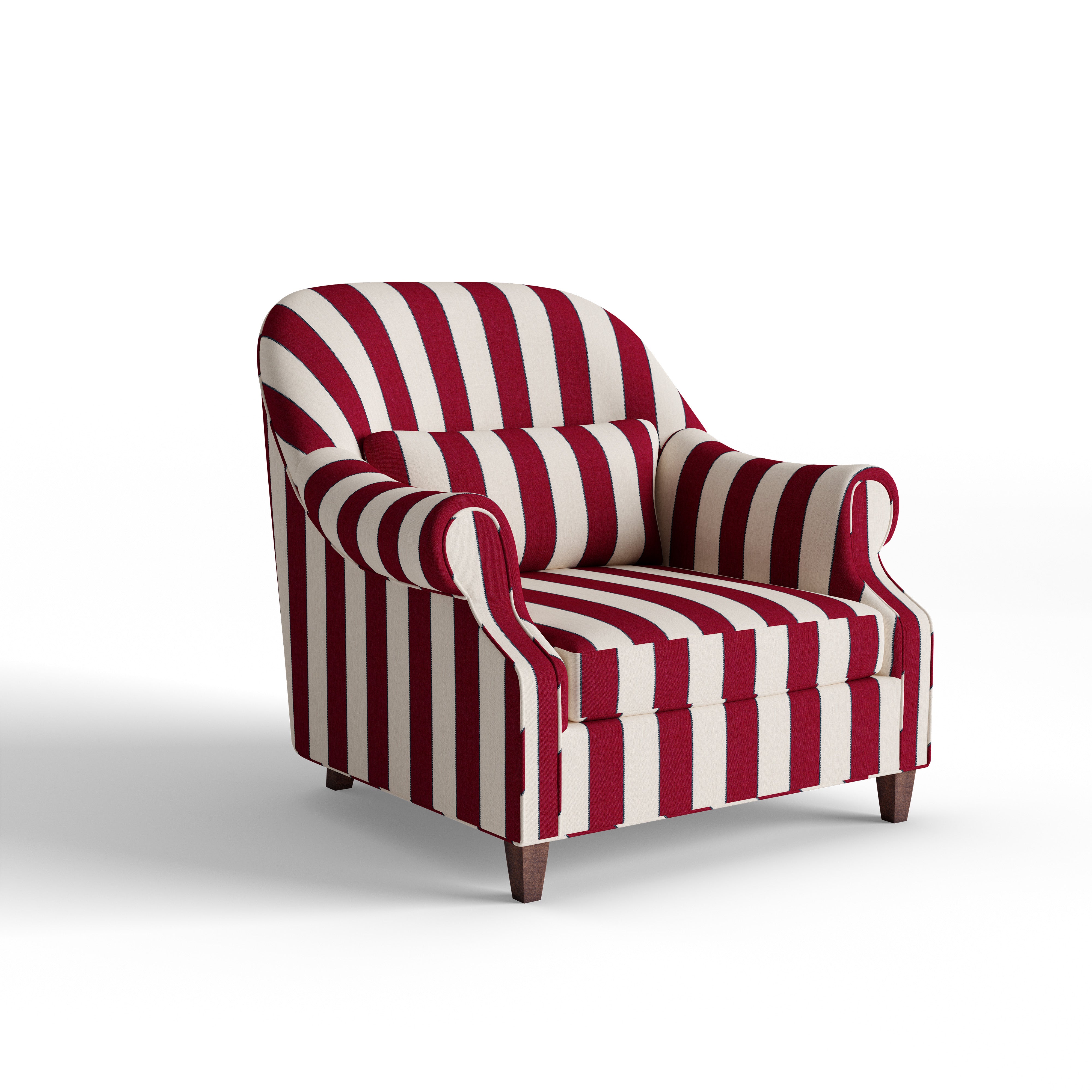 Dorothy Chair in Florence Bordeaux Printed Linen